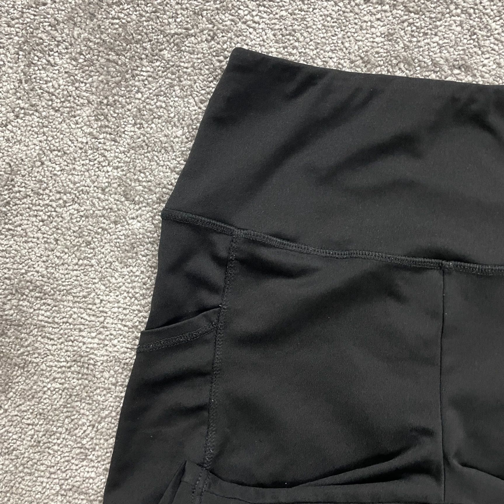 Vintage Shosho Compression Bike Shorts Womens M Black High Rise Pockets 26x7 Active Small Shosho Womens Medium Black High Rise Pockets Active 26x7 Size 32" / US 10 / IT 46 - 4 Thumbnail