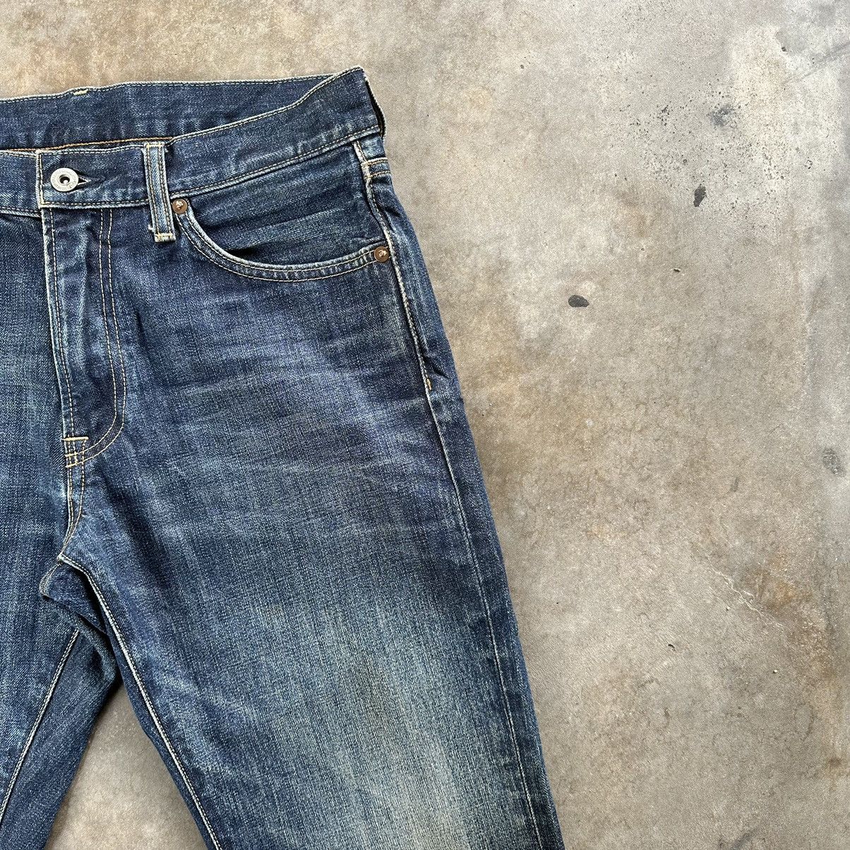 Japanese Brand Vintage Japanese UJ Faded Denim Jean Pant W33 Size US 33 - 5 Thumbnail