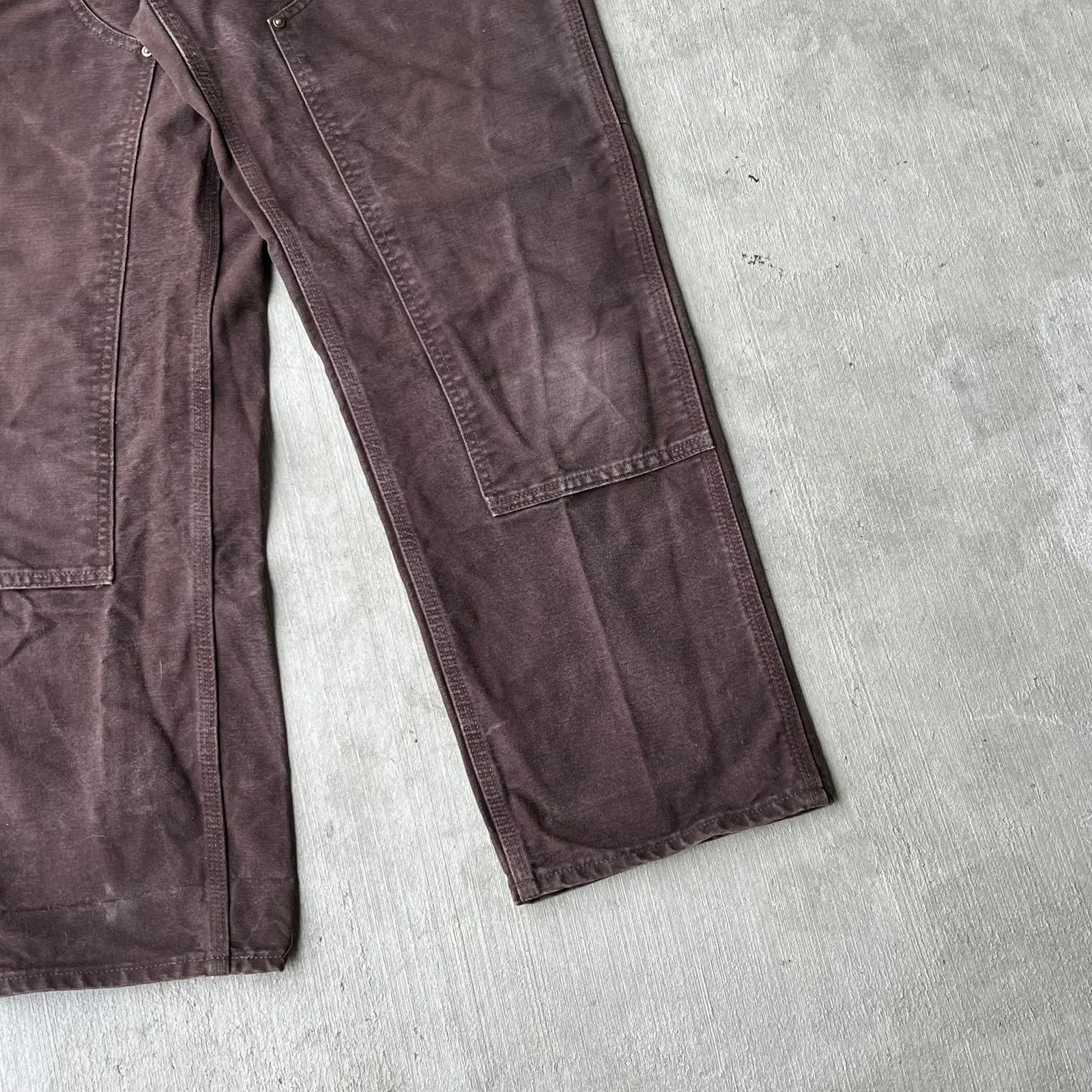 Carhartt × Vintage Carhartt brown double knee work wear carpenter pants Size US 31 - 4 Thumbnail