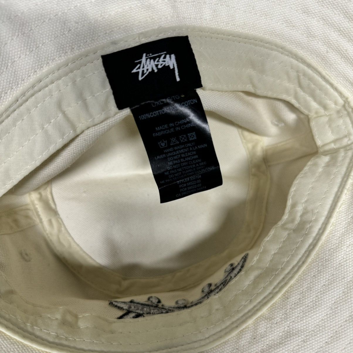 Comme des Garcons × Stussy STUSSY X COMME DES GARÇONS BUCKET HAT NATURAL Size ONE SIZE - 5 Thumbnail