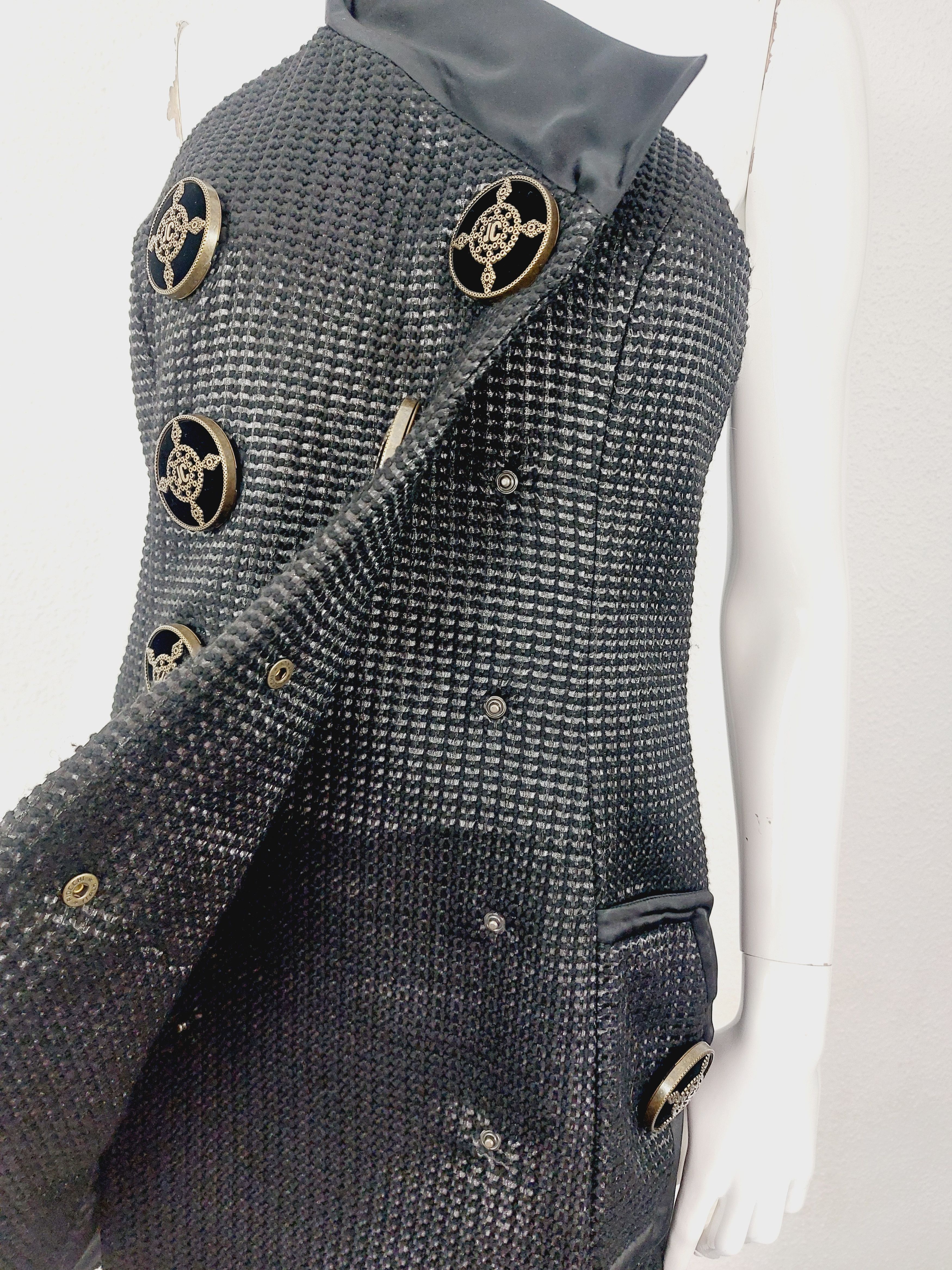 Roberto Cavalli Roberto Cavalli Giant Buttons Cocktail Evening Wrap Dress Size M / US 6-8 / IT 42-44 - 7 Thumbnail