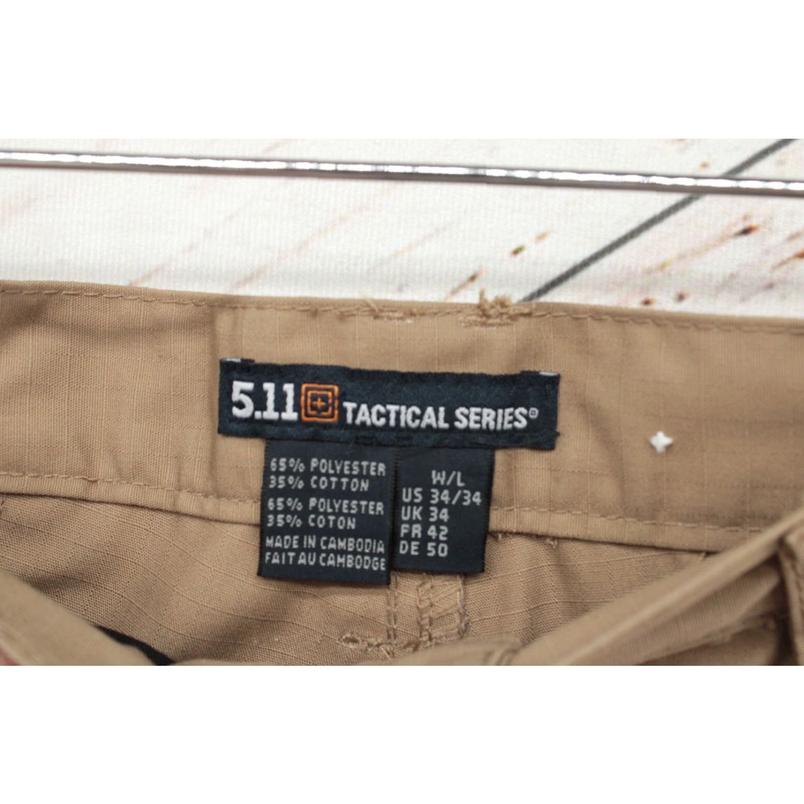 Vintage 5.11 Tactical Cargo Pants Mens 34x34 Tan TAC-143 Ripstop Canvas Military Prepper Cargo Pants Mens 34x34 Tan 5.11 Taclite Pro Jeans Army Military Size US 34 / EU 50 - 6 Thumbnail
