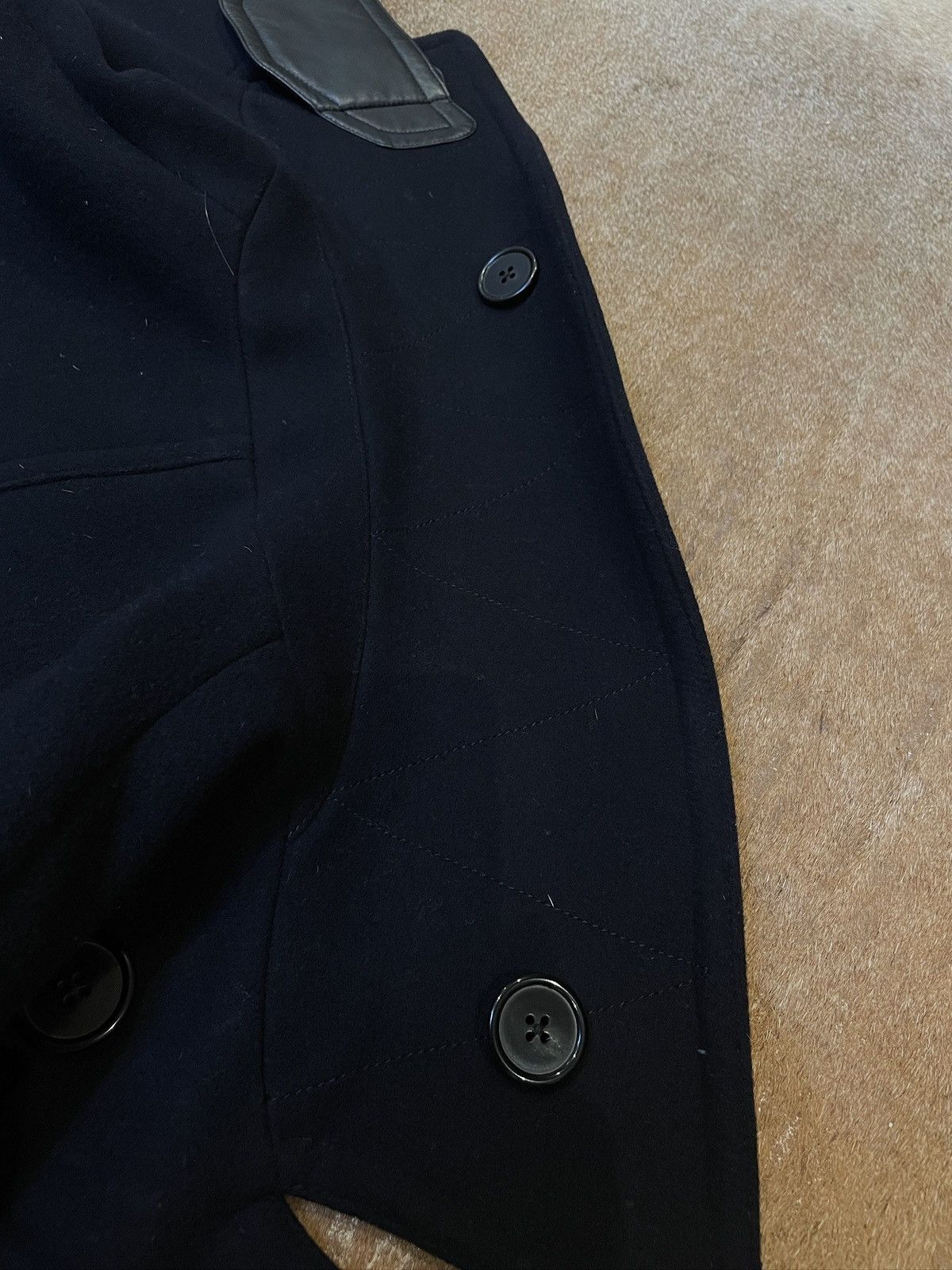 Hermes Hermes Pea Coat with Leather details Size US M / EU 48-50 / 2 - 14 Thumbnail