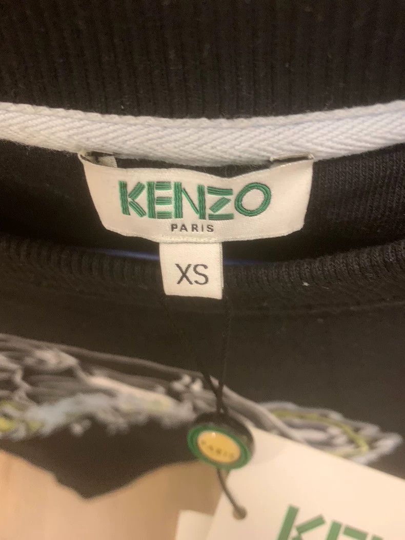 Kenzo KENZO Classic black tiger head hoodie Size US XS / EU 42 / 0 - 4 Thumbnail