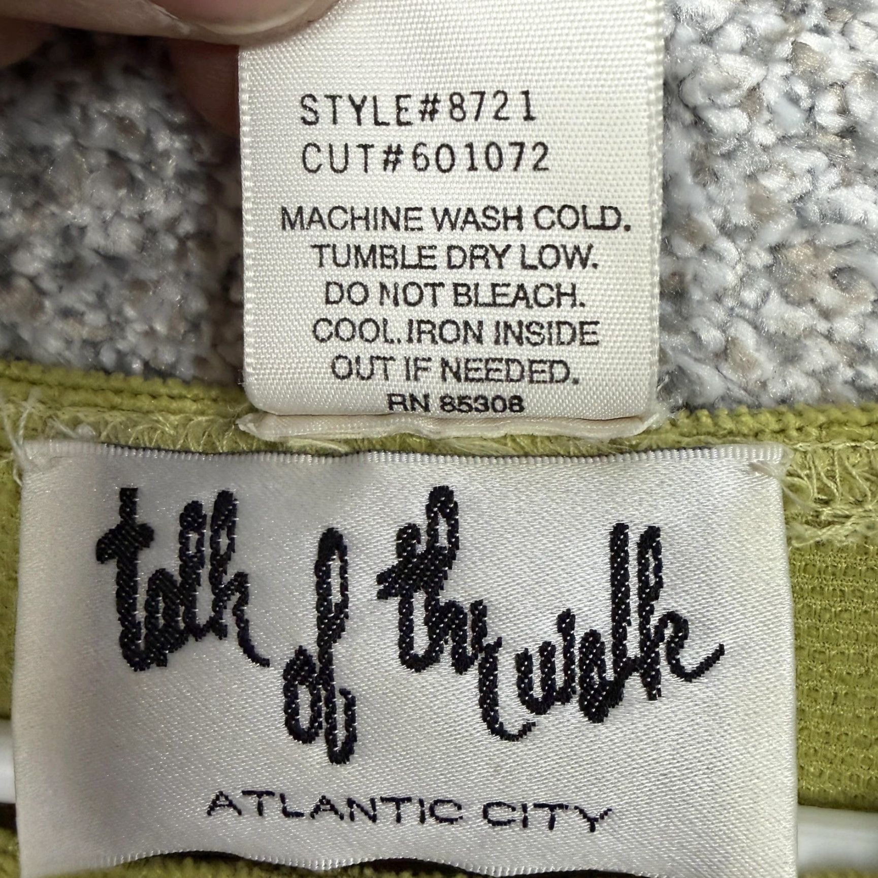 Vintage VINTAGE Talk of the Walk Blouse M Lime Green Knit Short Sleeve Casual Womens Size M / US 6-8 / IT 42-44 - 6 Thumbnail