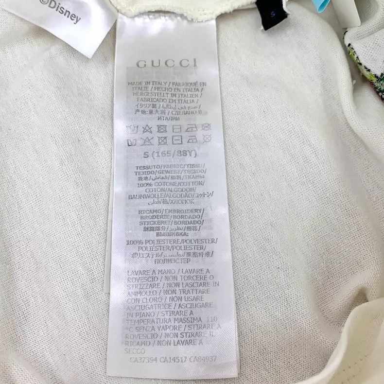 Gucci Gucci White logo Donald Duck embroidered cotton round-neck Size US S / EU 44-46 / 1 - 7 Thumbnail