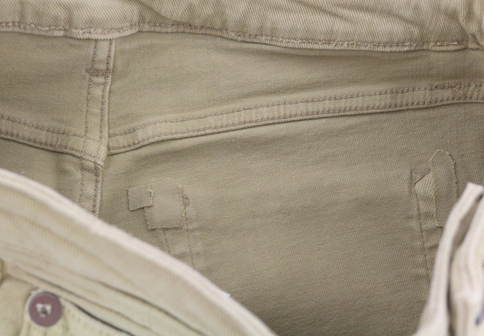 R13 BOY STRAIGHT 24 Khaki Stretch Faded Cropped 86266 Size 24" / US 00 / IT 34 - 13 Thumbnail