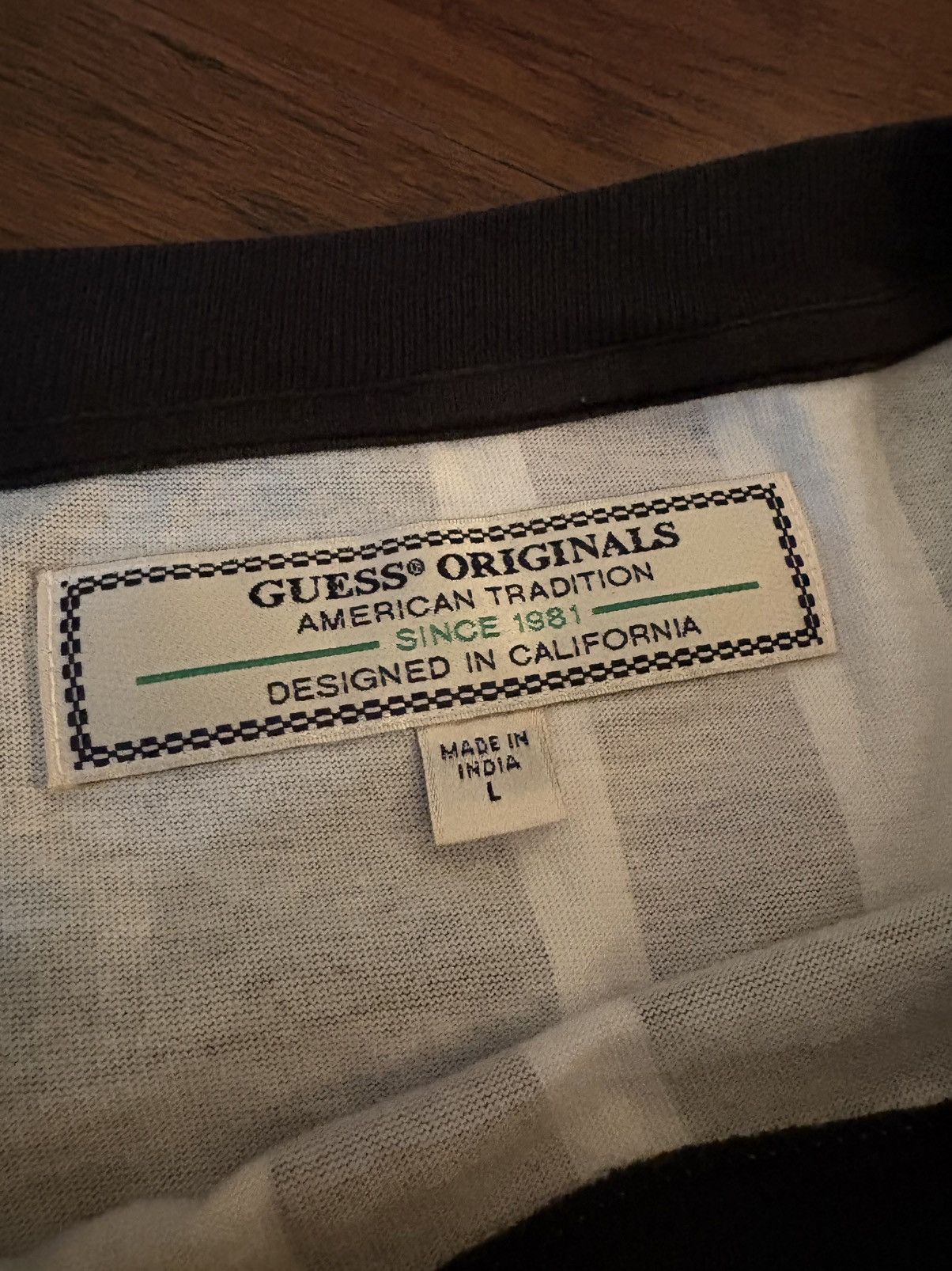Guess Guess Striped Tee Size US L / EU 52-54 / 3 - 3 Thumbnail