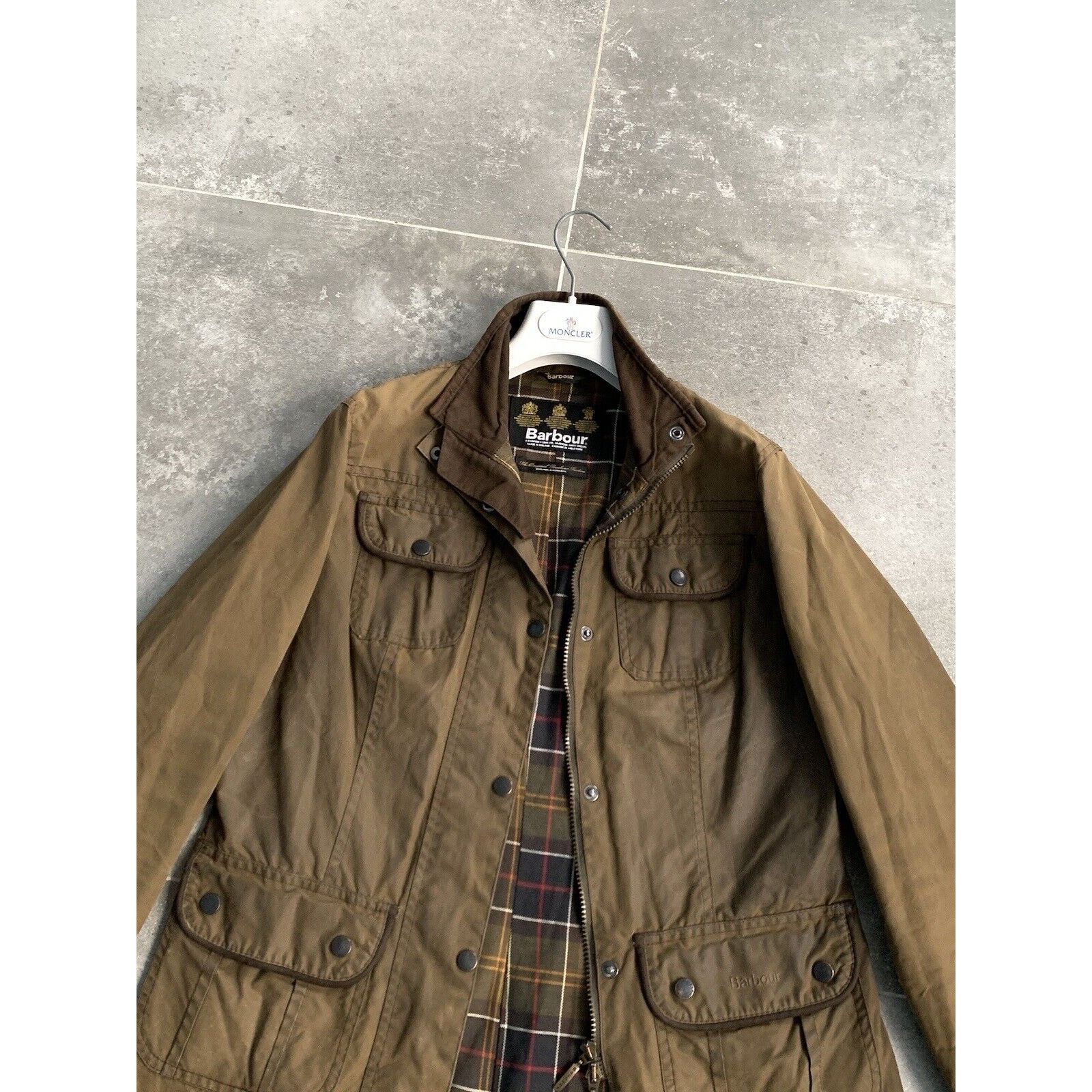 Barbour Women's BARBOUR UTILITY WAX Jacket Coat UK 12 US 8 EU 40 M Size M / US 6-8 / IT 42-44 - 5 Thumbnail