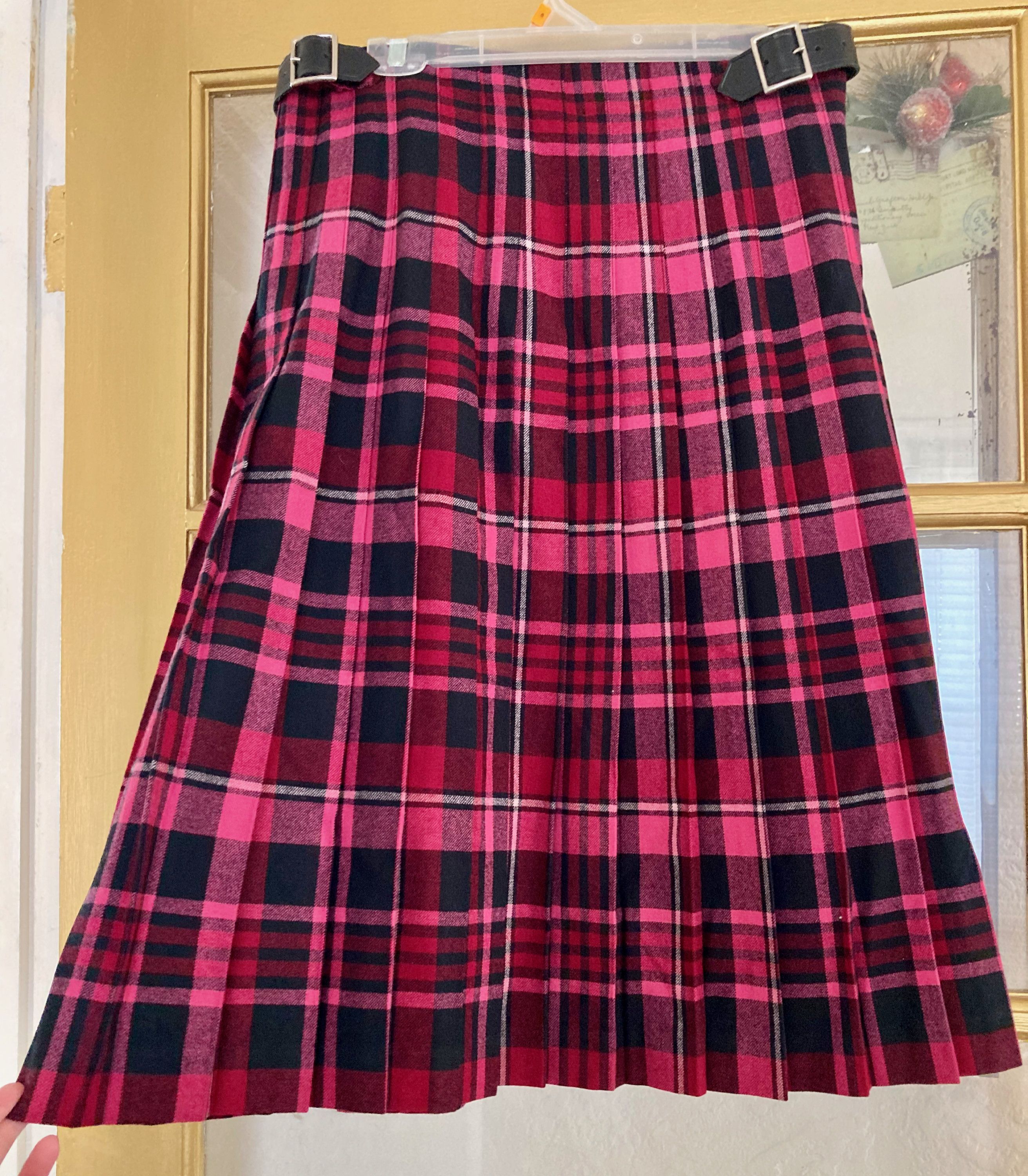Comme des Garcons Robe de Chambre pink tartan wool skirt suit Size M / US 6-8 / IT 42-44 - 9 Thumbnail