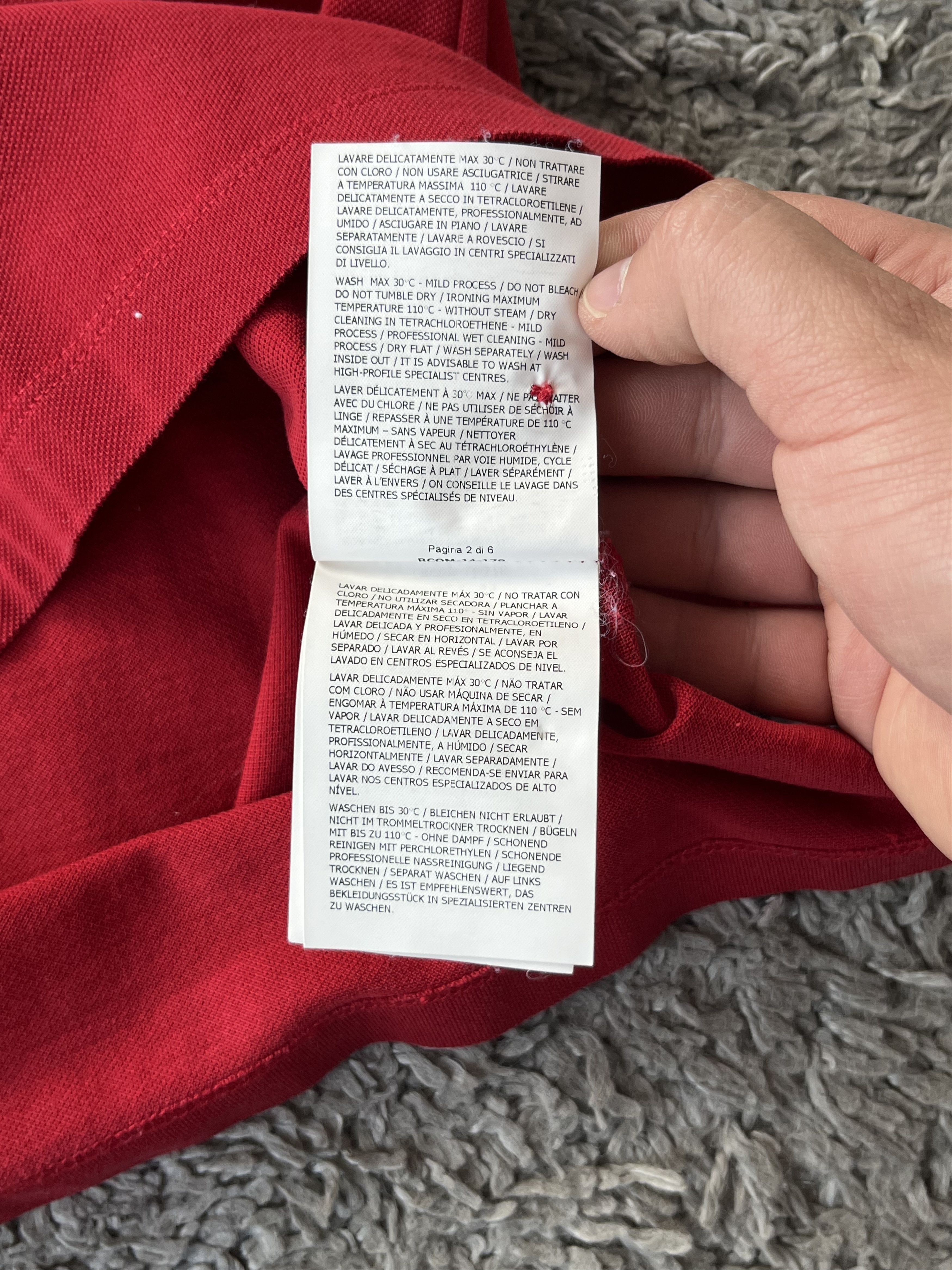 Moncler MONCLER GAMME BLEU Vintage Polo MADE IN ITALY Red/Blue Size US L / EU 52-54 / 3 - 11 Thumbnail