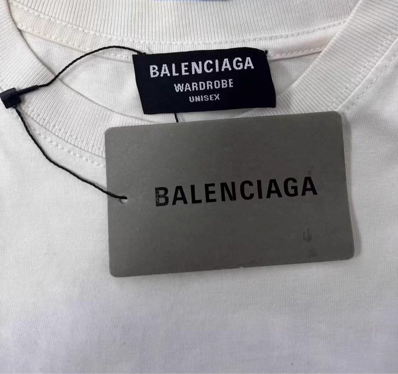 Balenciaga Balenciaga logo print crewneck SS Tee men's beige S Size US S / EU 44-46 / 1 - 4 Thumbnail