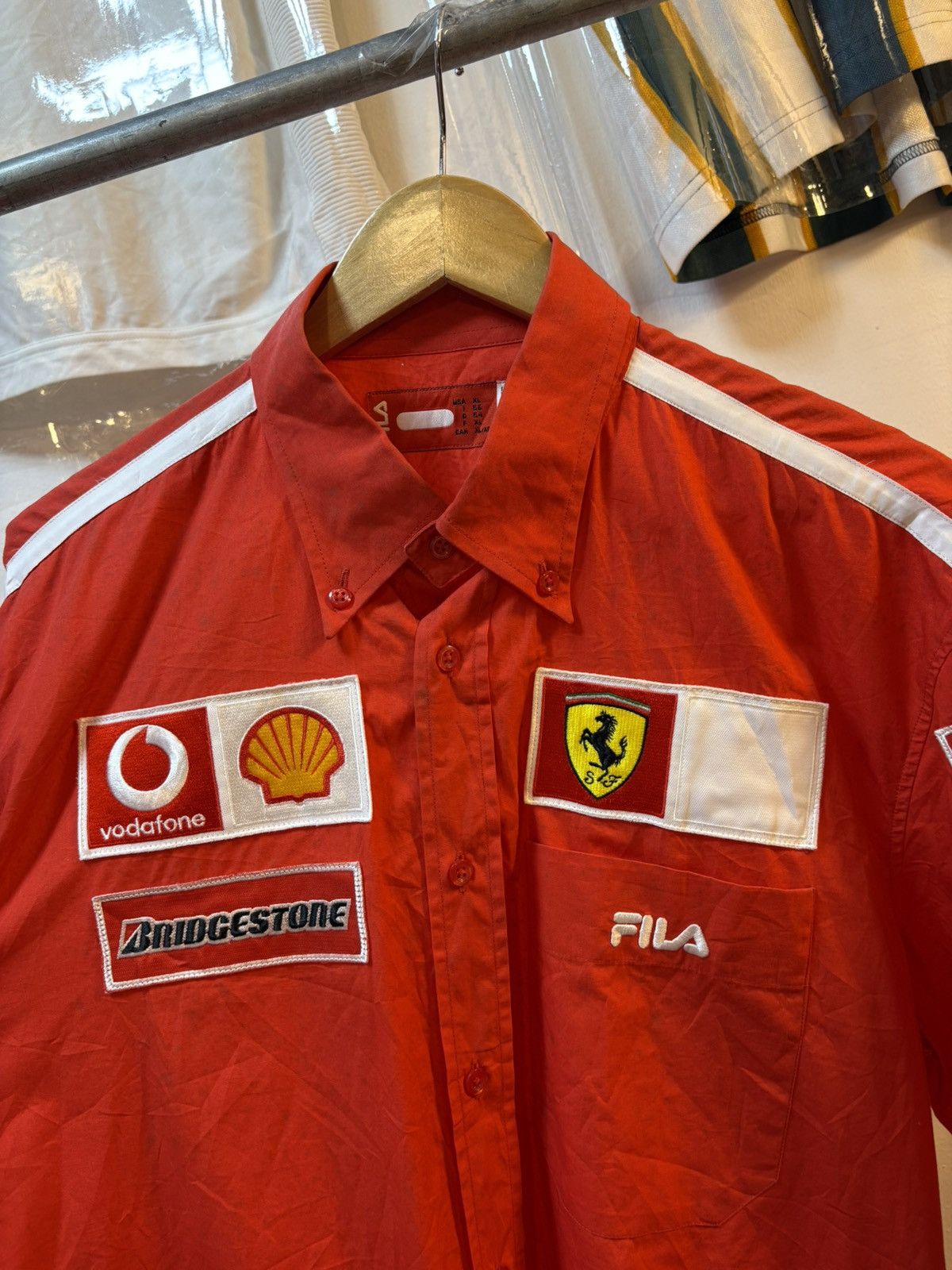 Fila Vintage Formula1 Ferrari Pit Crew Shirt Size US XXL / EU 58 / 5 - 24 Thumbnail