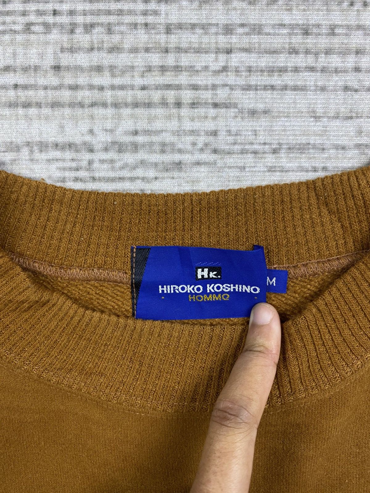 Hiroko Koshino Homme × Vintage Vtg 90s Hiroko Koshino Homme Graphic Crewneck Sweatshirt Size US M / EU 48-50 / 2 - 5 Thumbnail