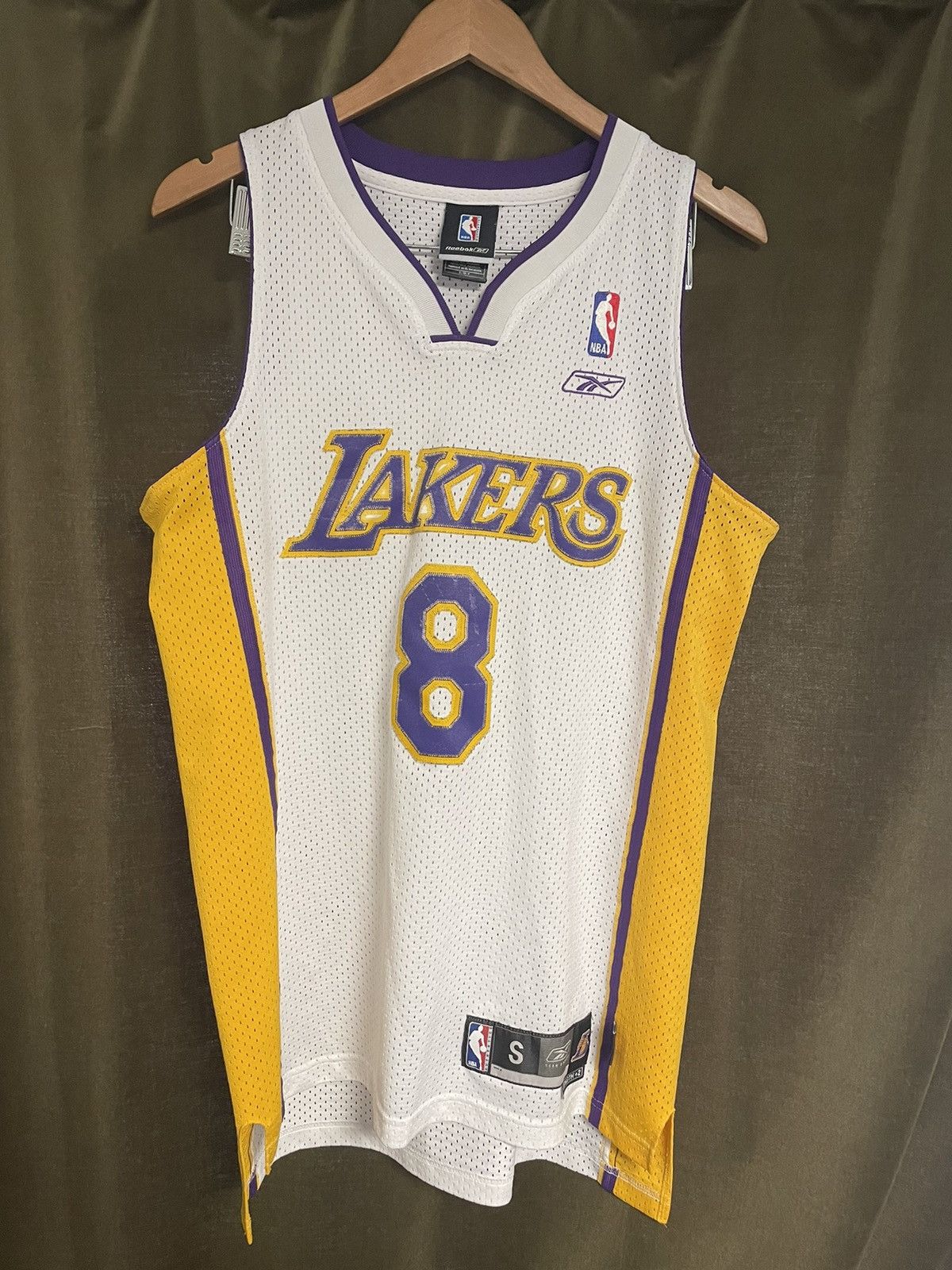 image of Reebok Vintage Kobe Jersey in White, Men's (Size Small)