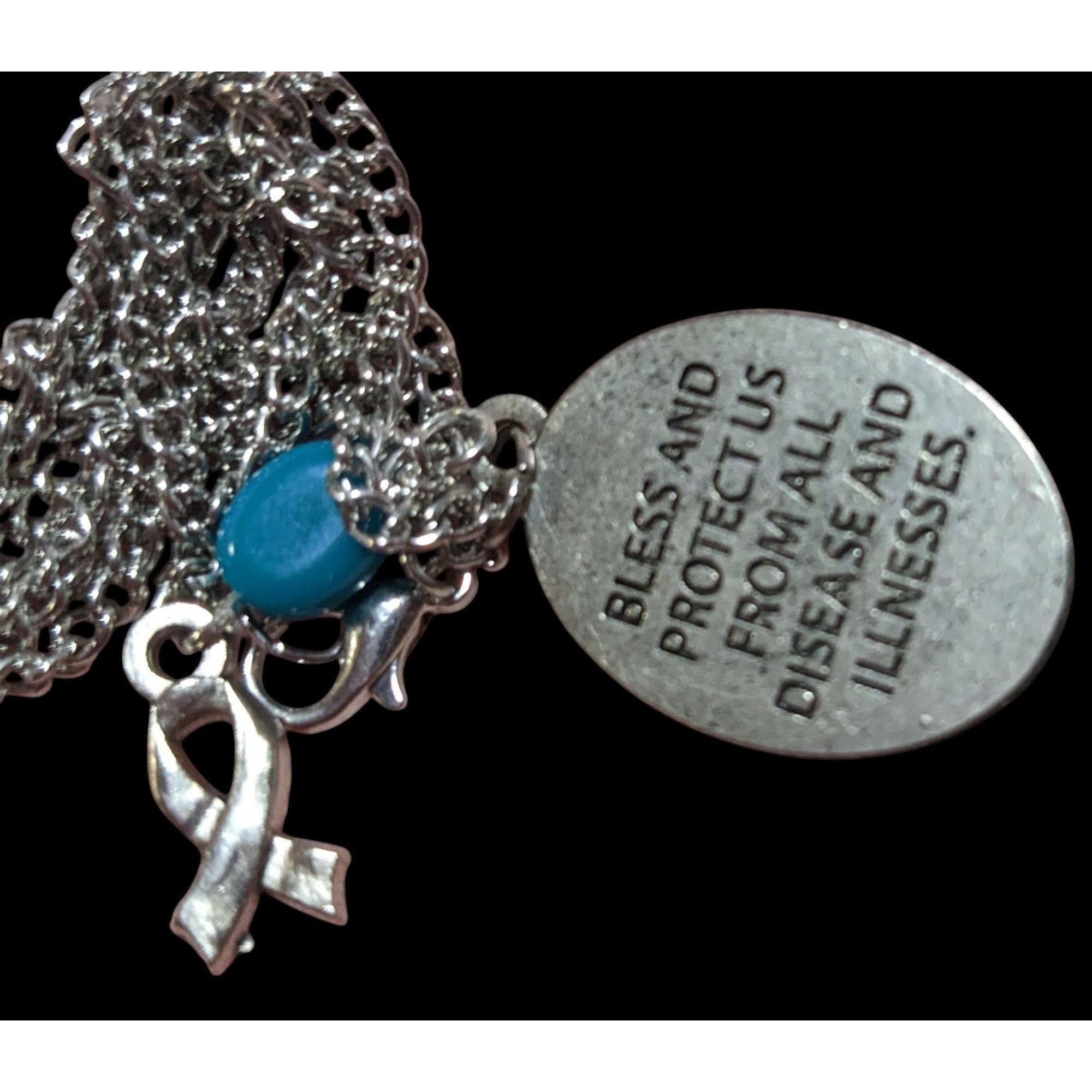 Other St. Peregrine Pray For Us Cancer Awareness Charm Necklace Size ONE SIZE - 3 Thumbnail
