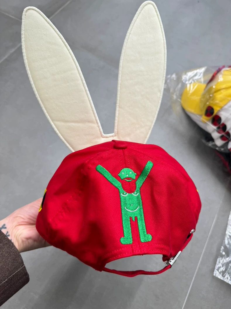 Walter Van Beirendonck walter van beirendonck Rabbit Ear Velcro Cap Size ONE SIZE - 2 Thumbnail