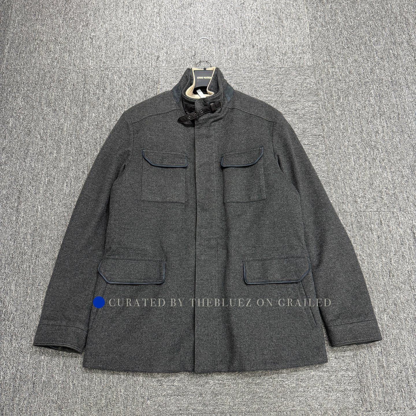 Loro Piana Gray Heavy Wool Blend Coat Size L Size US L / EU 52-54 / 3 - 1 Thumbnail