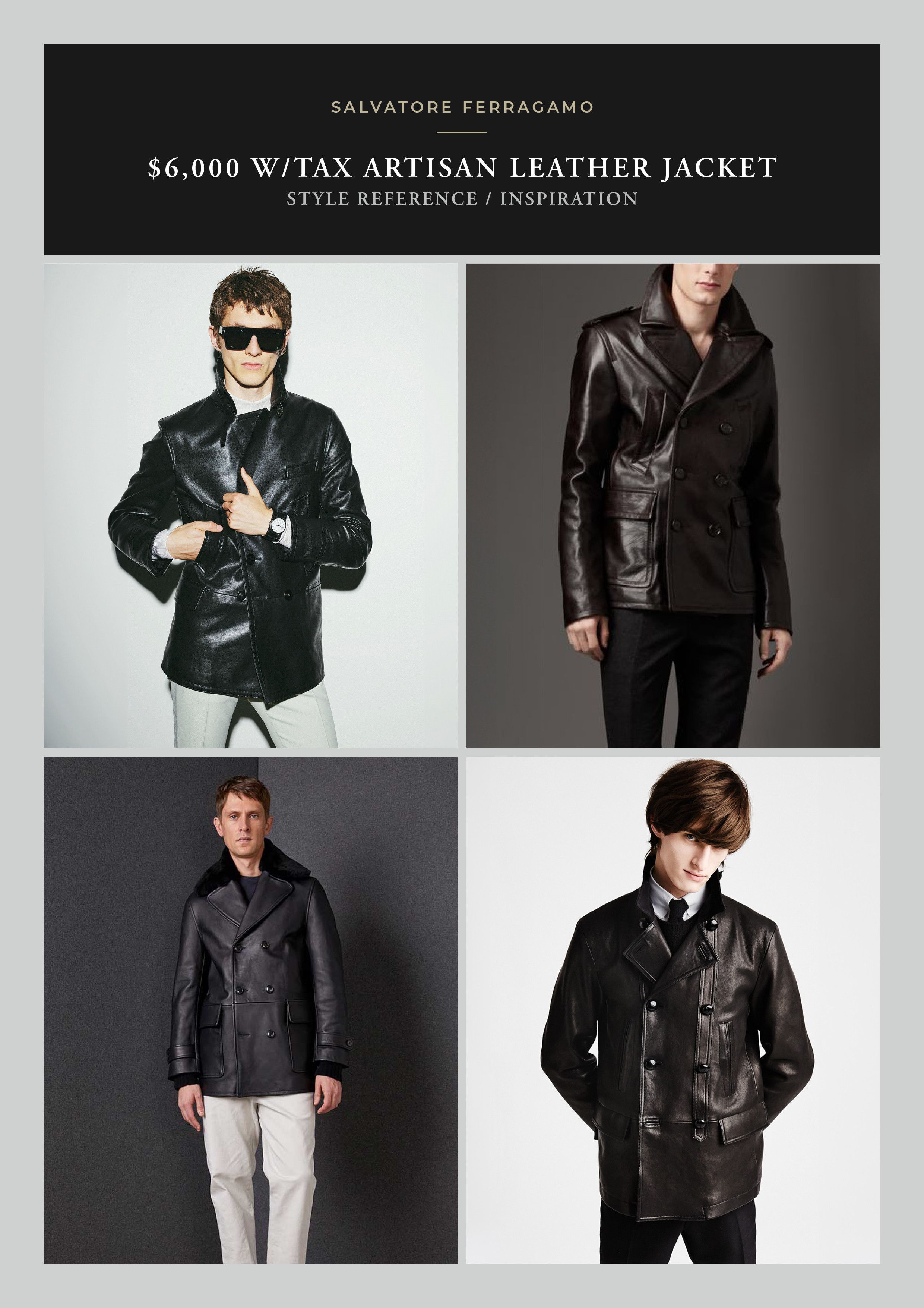 Salvatore Ferragamo Effortless Cool $6K w/tax Nappa Calf Leather Artisan Patina Size US M / EU 48-50 / 2 - 8 Thumbnail