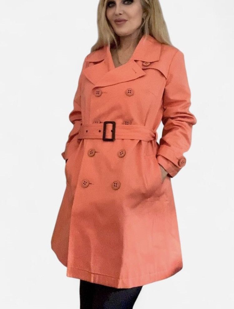 Merona MERONA Trench Coat Size L / US 10 / IT 46 - 2 Thumbnail