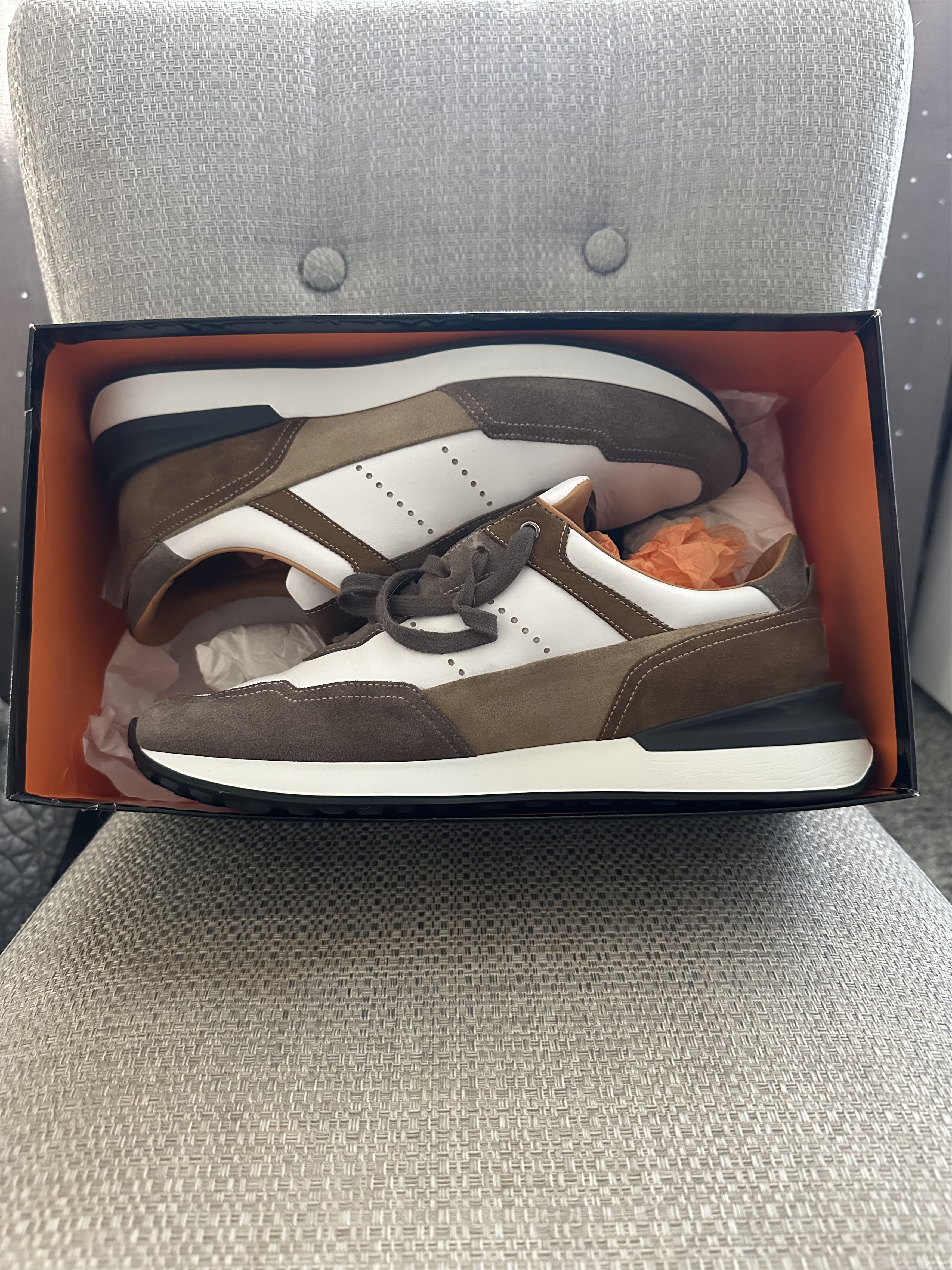 Magnanni Magnanni Bravo Sneakers – White / Beige Size US 9.5 / EU 42-43 - 1 Thumbnail