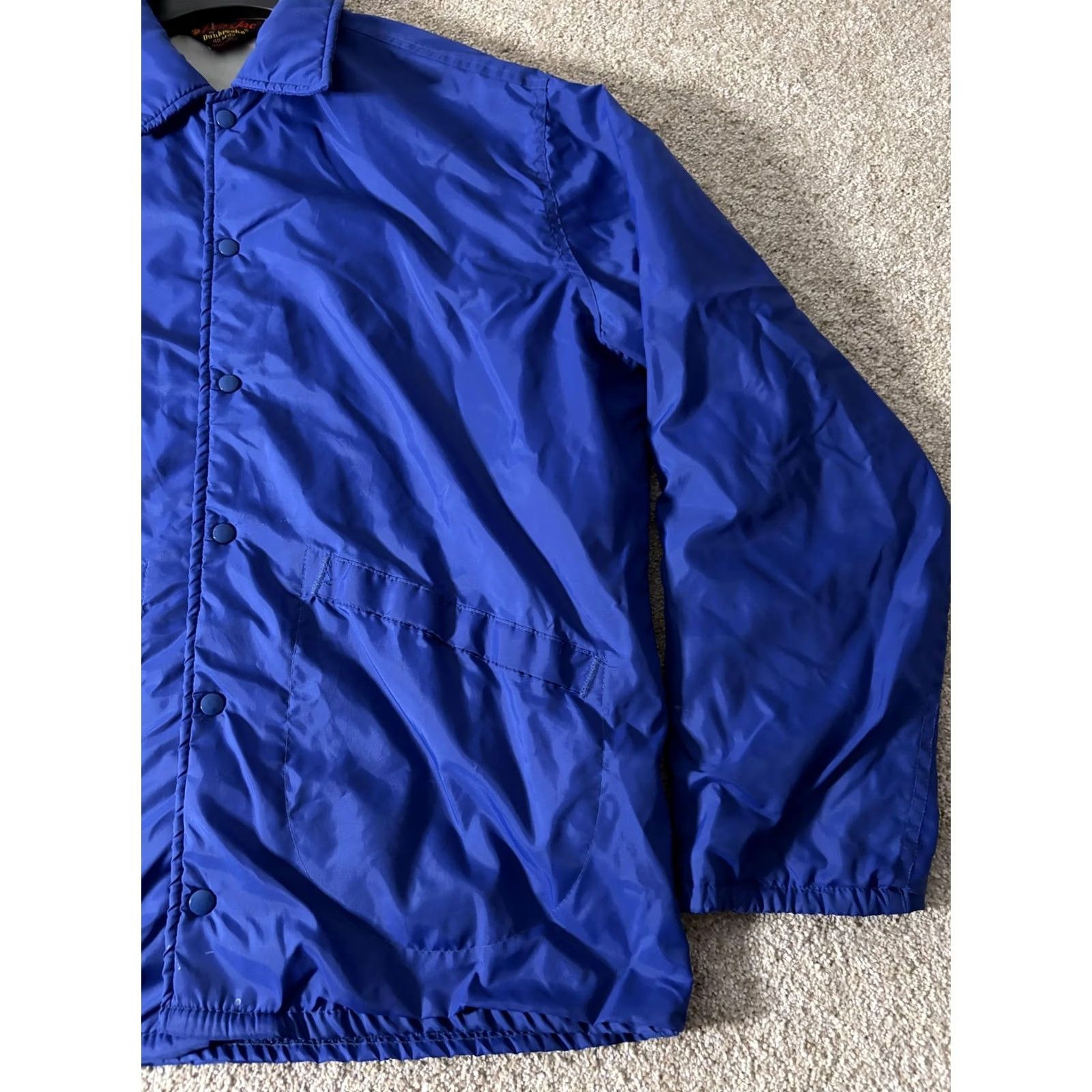 Dunbrooke Vintage Pla-Jac by Dunbrooke Jacket Mens L Blue Windbreaker Snap Front Made USA 80s Size US L / EU 52-54 / 3 - 3 Thumbnail
