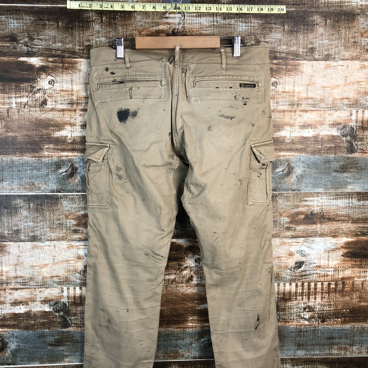 Japanese Brand DLL Gladiotor Brown Cargo Multpocket Pants #C111 Size US 33 - 21 Thumbnail