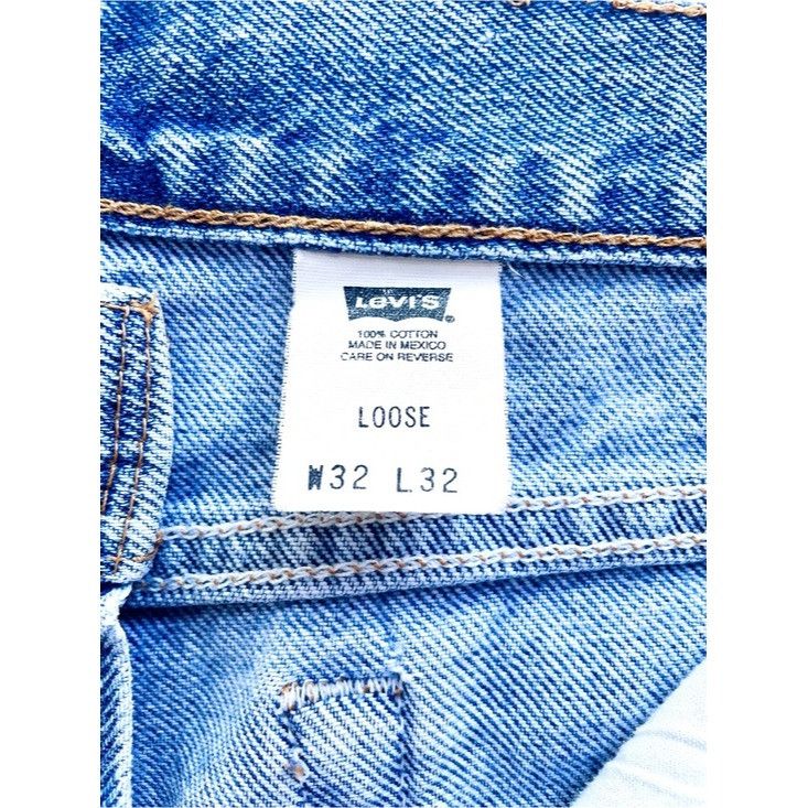 Levi's Vintage 90s Levi's 545 Loose Fit Tapered Leg Medium Blue Size US 32 / EU 48 - 7 Thumbnail