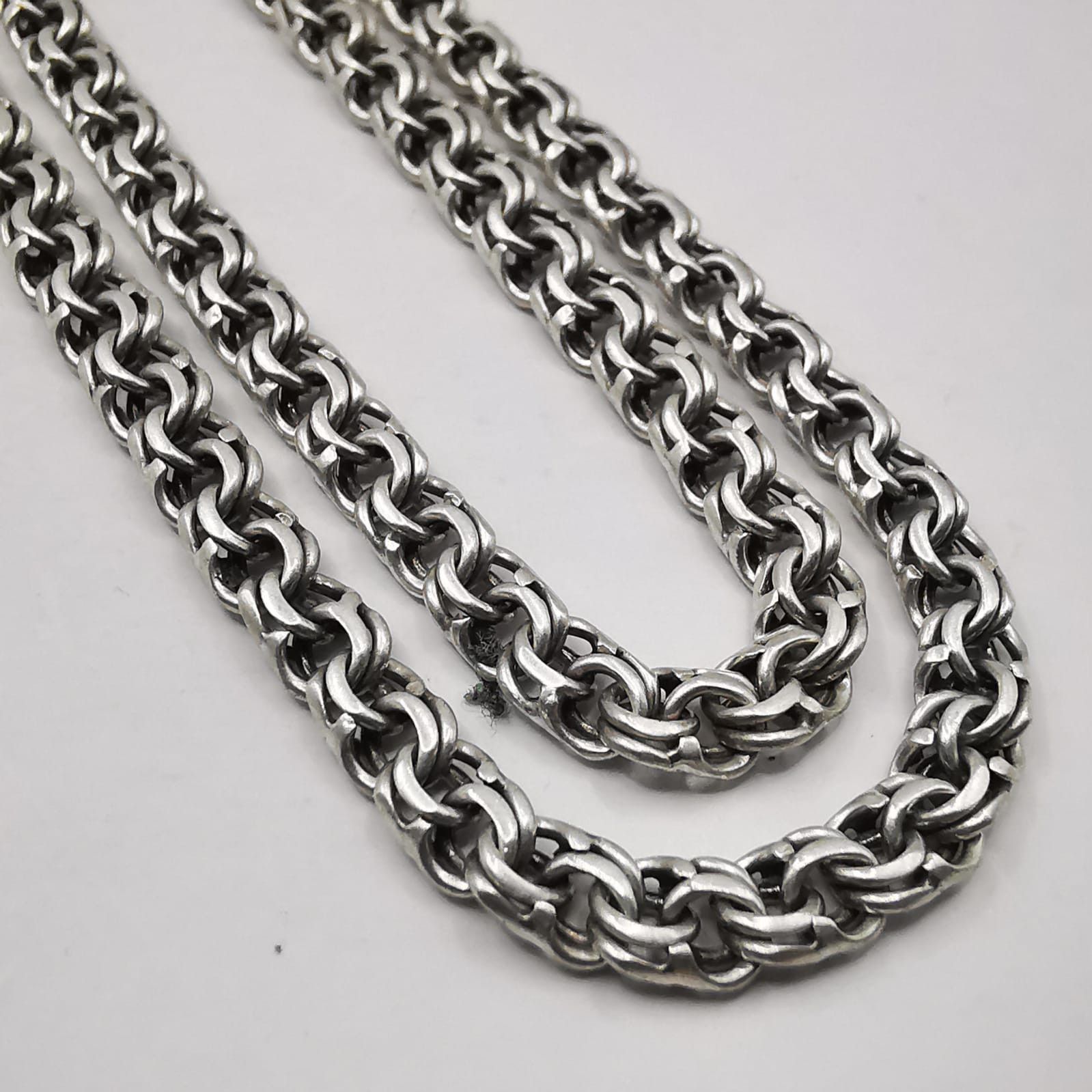 Sterling Silver Vintage Jewelry Chain, 925 Sterling Silver, Signed 23,82g Size ONE SIZE - 5 Thumbnail