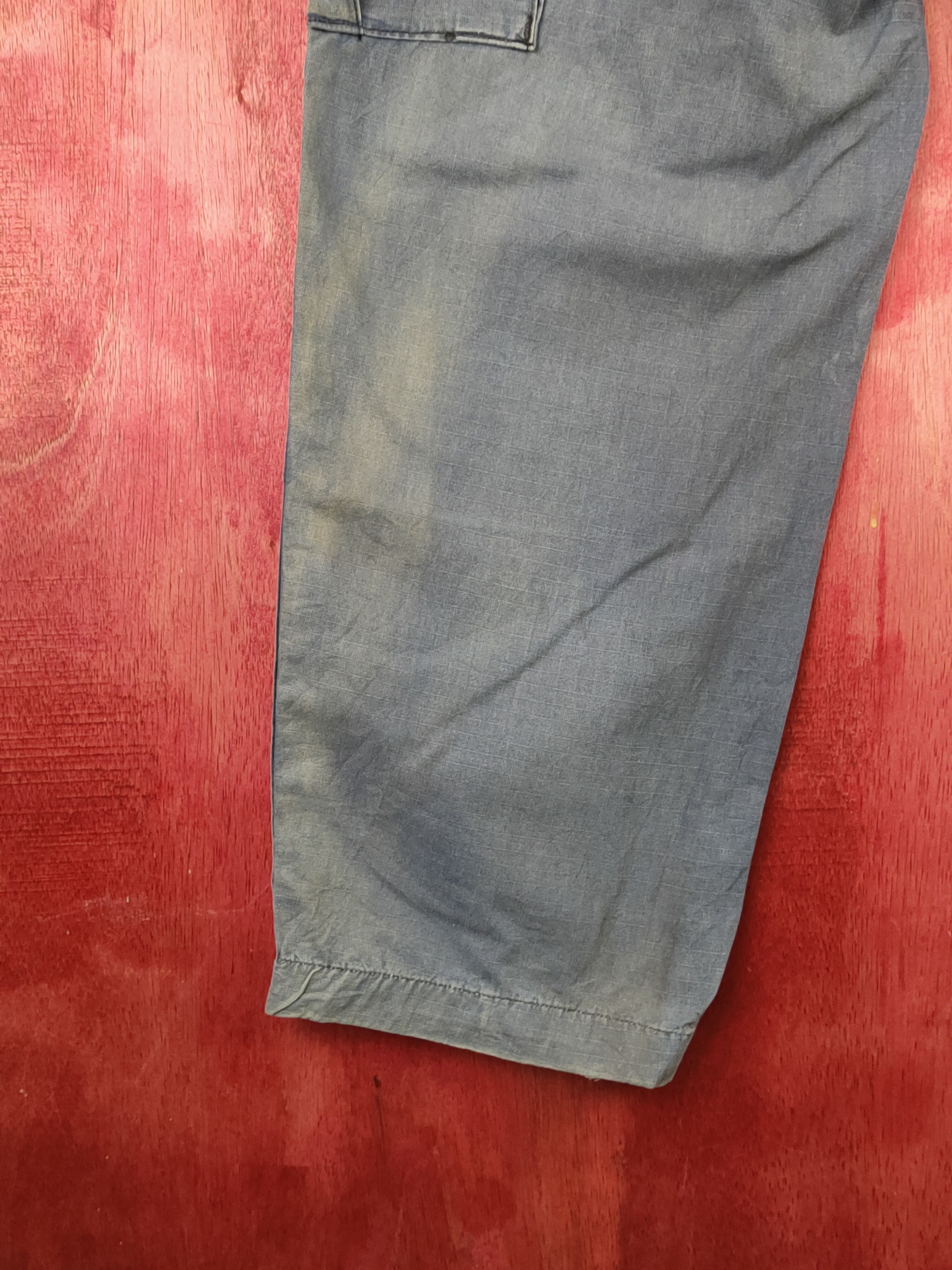 Japanese Brand Blue Faded Multipocket Cargo Pants #S1790