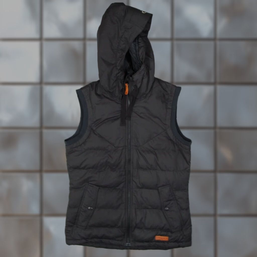 Oakley Oakley Vest Mens XS Black Down Full Zip Hooded Puffer Jacket Short Vest with Pockets Size US XS / EU 42 / 0 - 1 Thumbnail