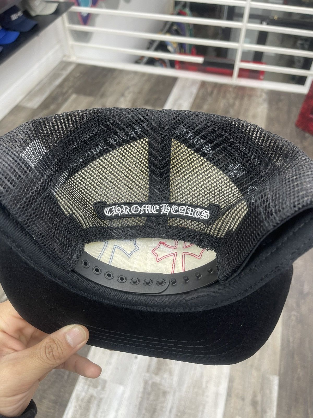 Chrome Hearts Chrome Hearts Trucker Hat (red/white/blue) Size 30 - 3 Thumbnail
