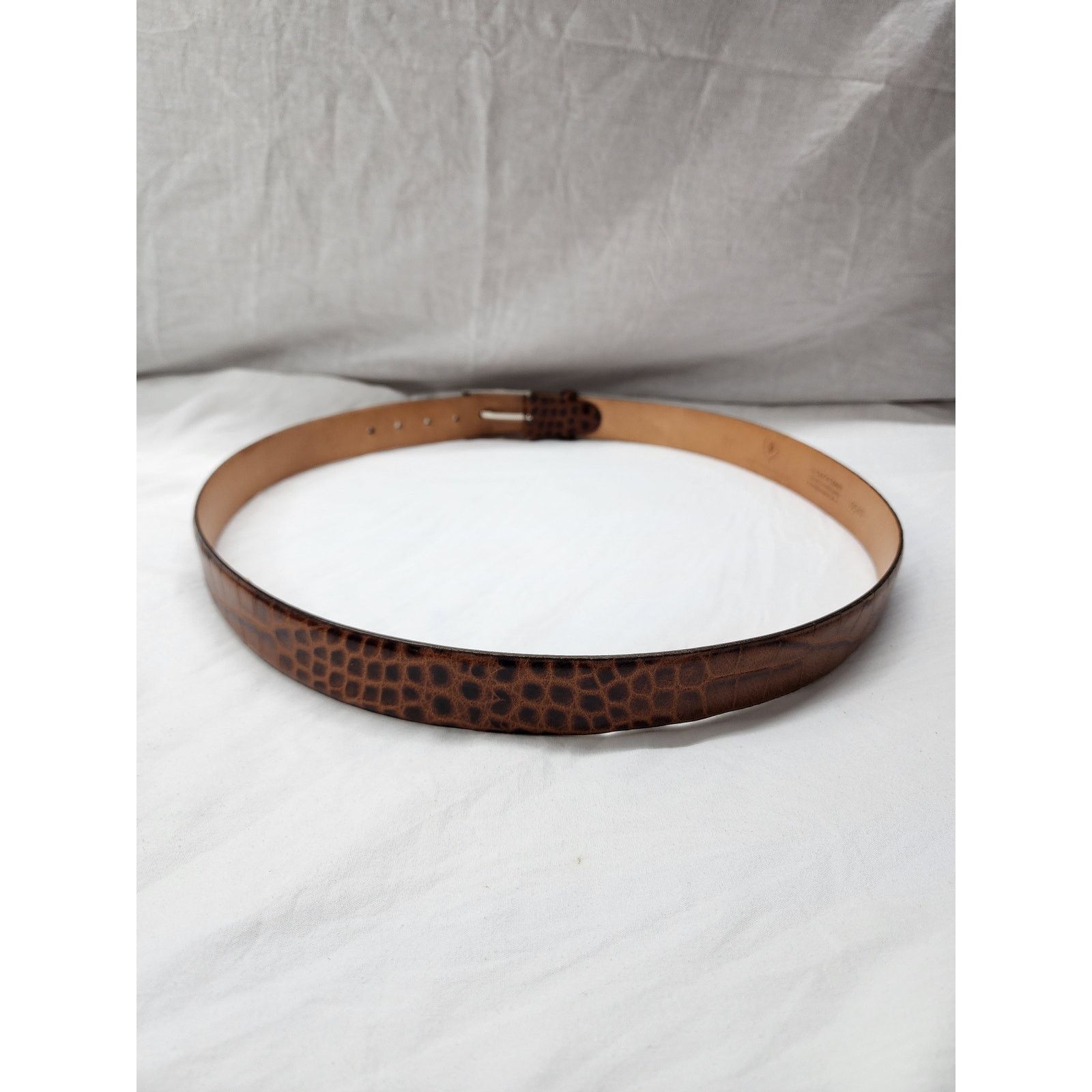 Martin Dingman Martin Dingman Leather Alligator grain brown belt sz 40 b45 Size 40 - 4 Thumbnail