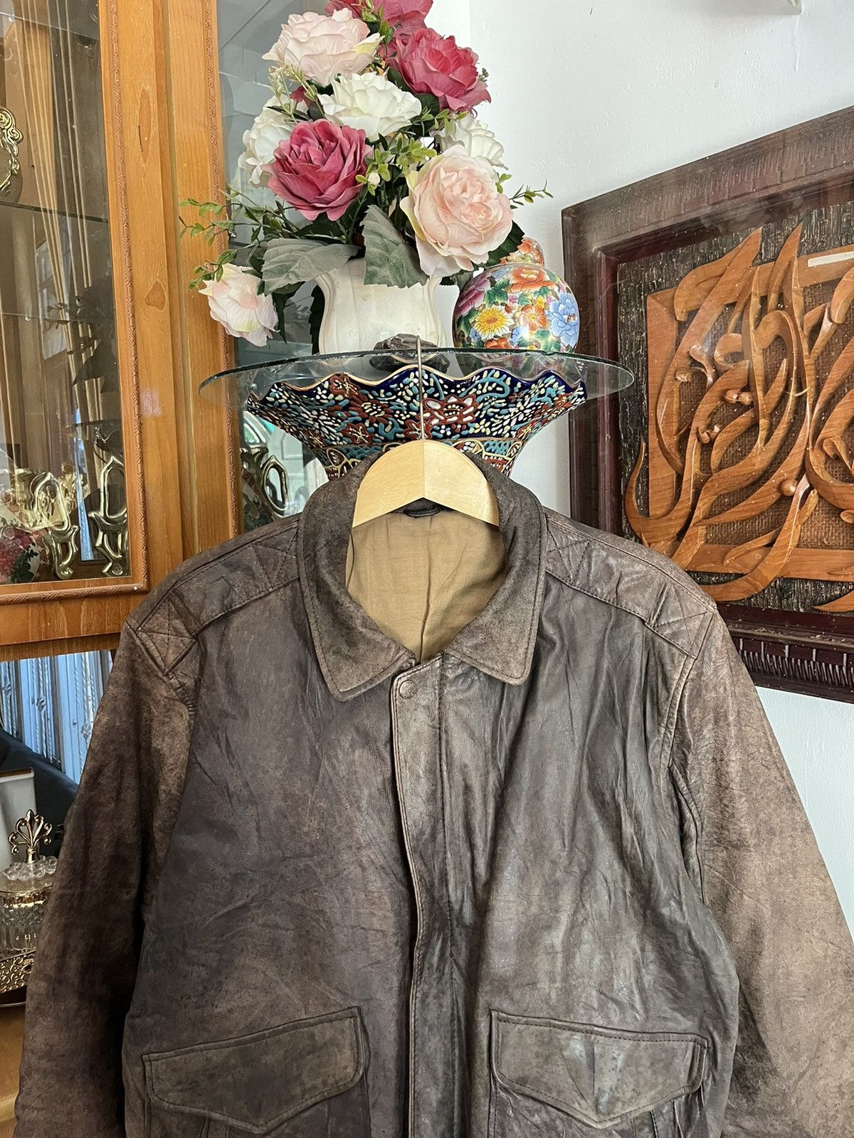 Hunt Club Vintage Hunt Club Boomber Leather Jacket Size US S / EU 44-46 / 1 - 3 Thumbnail