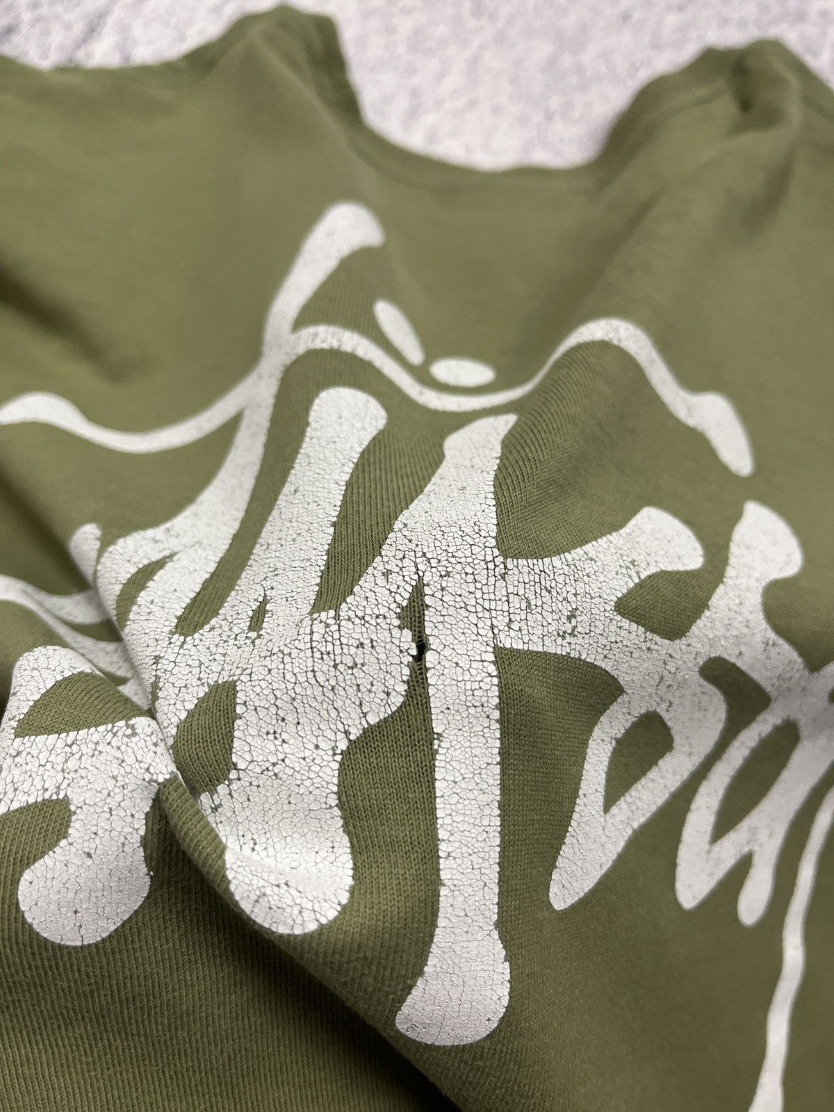 Stussy × Vintage Stussy 00s Graphic Vintage Big Logo Green T-shirt Y2k Size US M / EU 48-50 / 2 - 9 Thumbnail