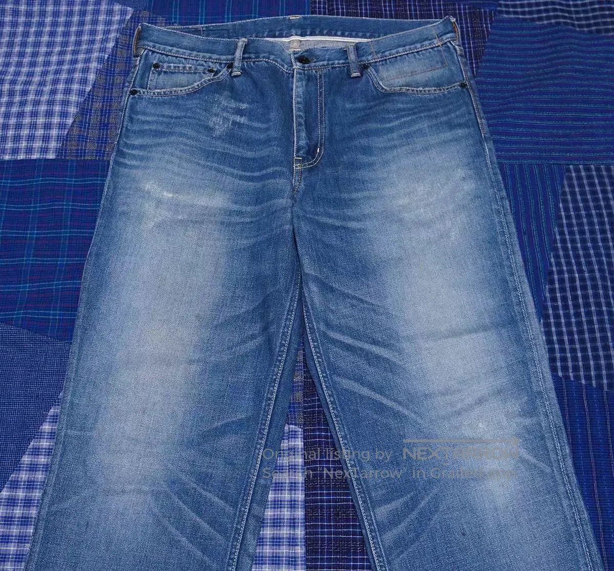 Visvim Visvim Fluxus Denim 01 Indigo Pants. Size US 36 / EU 52 - 3 Thumbnail