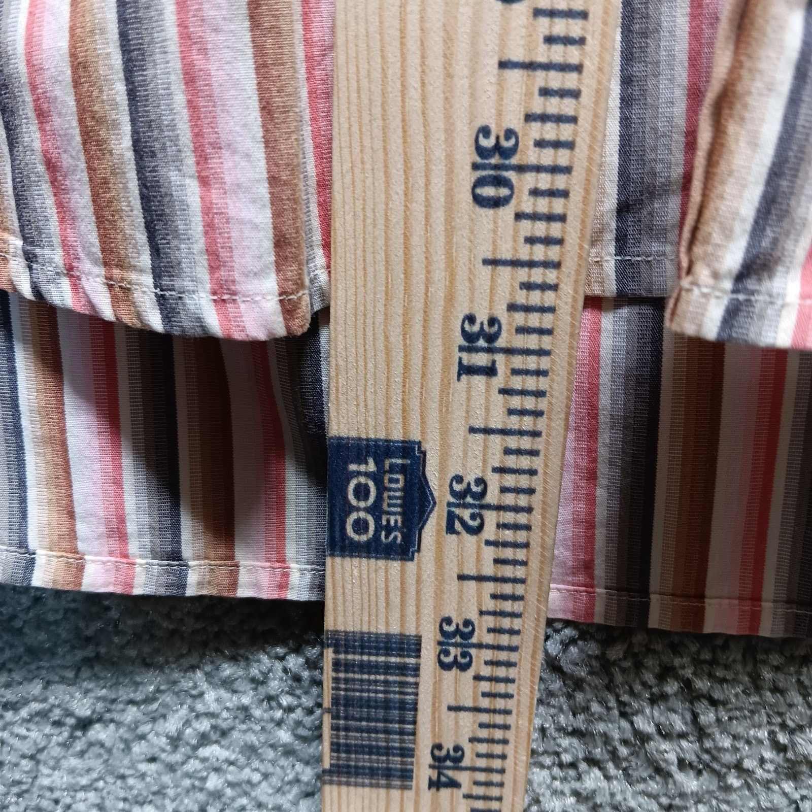 Austin Reed Austin Reed London Dress Shirt Size Large Red Blue Stripe Size US L / EU 52-54 / 3 - 5 Thumbnail