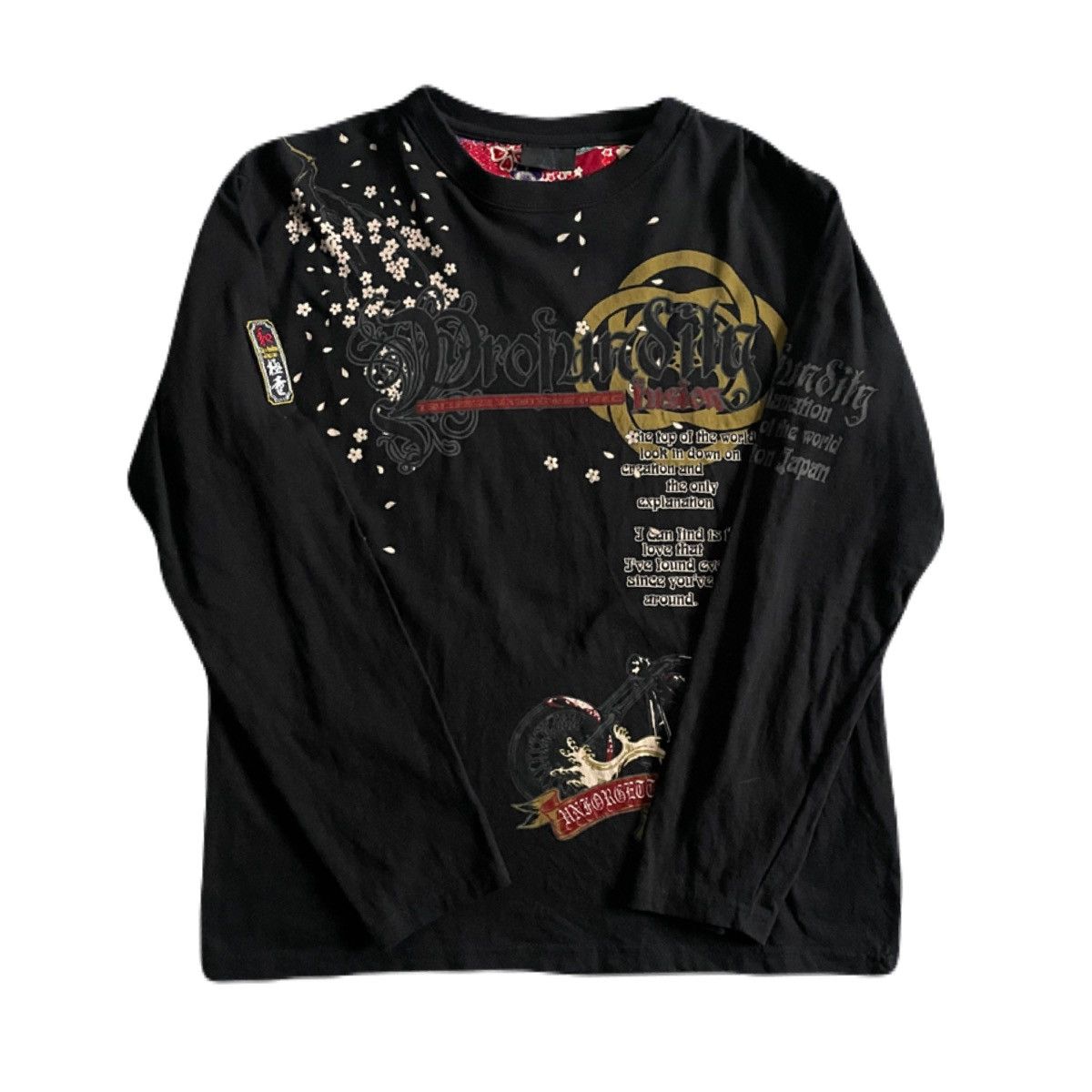If Six Was Nine 2000s Japanese archive Vkei Poem Long Sleeve Tee