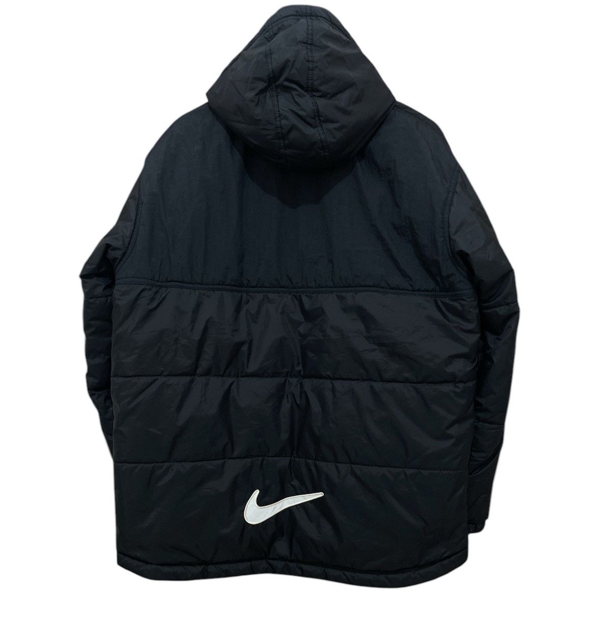 Nike Rare Nike Center Logo Swoosh Puffer Jacket Size US XL / EU 56 / 4 - 2 Thumbnail