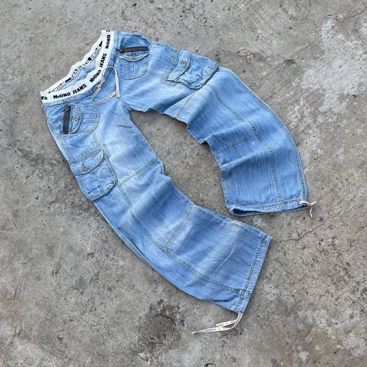 Le Grande Bleu (L.G.B.) VTG Women’s With a Low Seat Jeans Multi-pocket Y2K Grunge Size 28" / US 6 / IT 42 - 1 Thumbnail