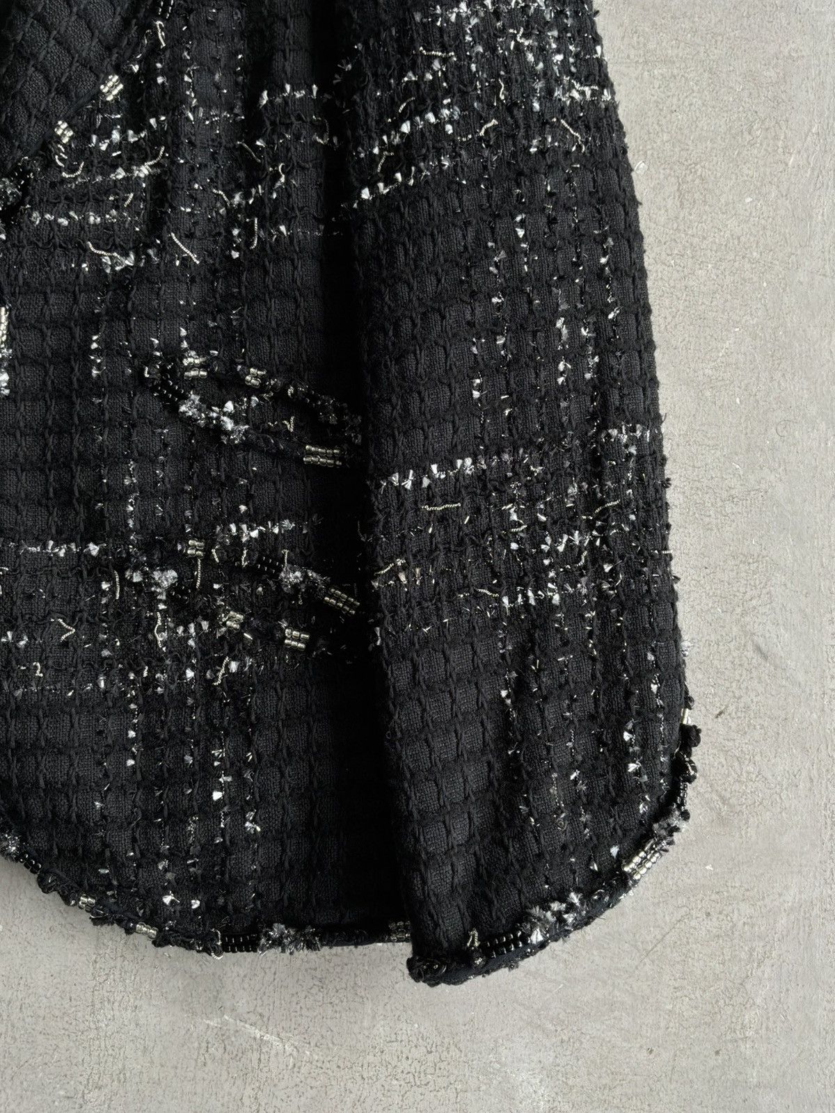 Chanel 2008 Chanel - Single Button Black Tweed Blazer Size XL / US 12-14 / IT 48-50 - 7 Thumbnail