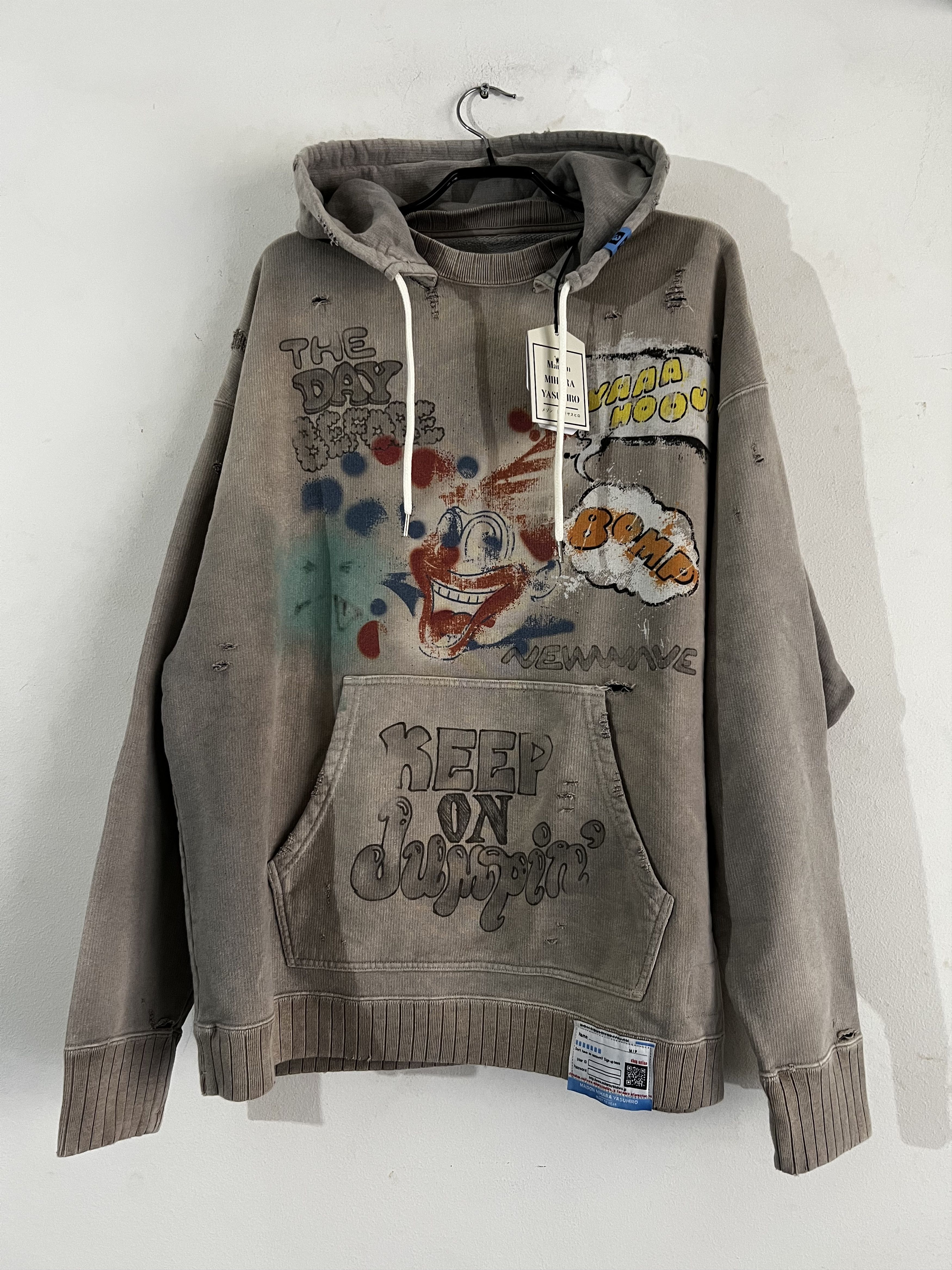 Maison MIHARA YASUHIRO Vintage-like hoodie Size US M / EU 48-50 / 2 - 6 Thumbnail