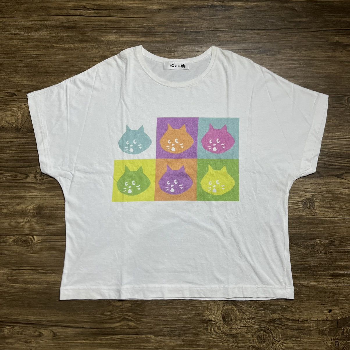 Ne-Net Ne-Net Box Logo Cat Tee Size US M / EU 48-50 / 2 - 2 Thumbnail