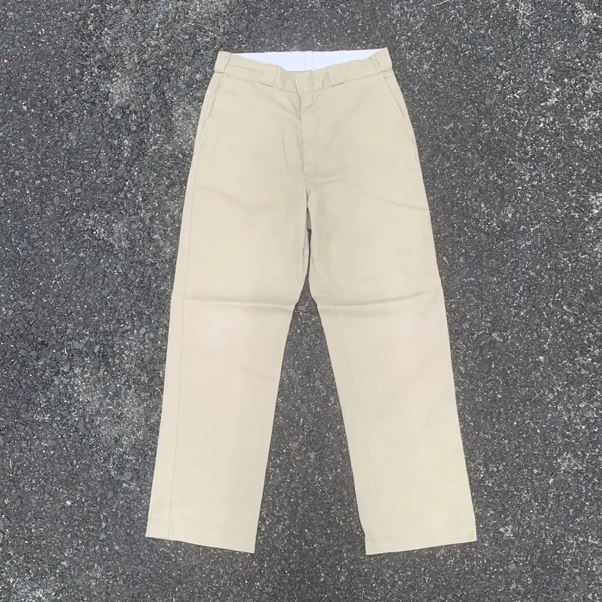 Dickies × Vintage VINTAGE DICKIES TROUSERS KHAKI BLANK TALON MADE IN U.S.A Size US 31 - 1 Thumbnail