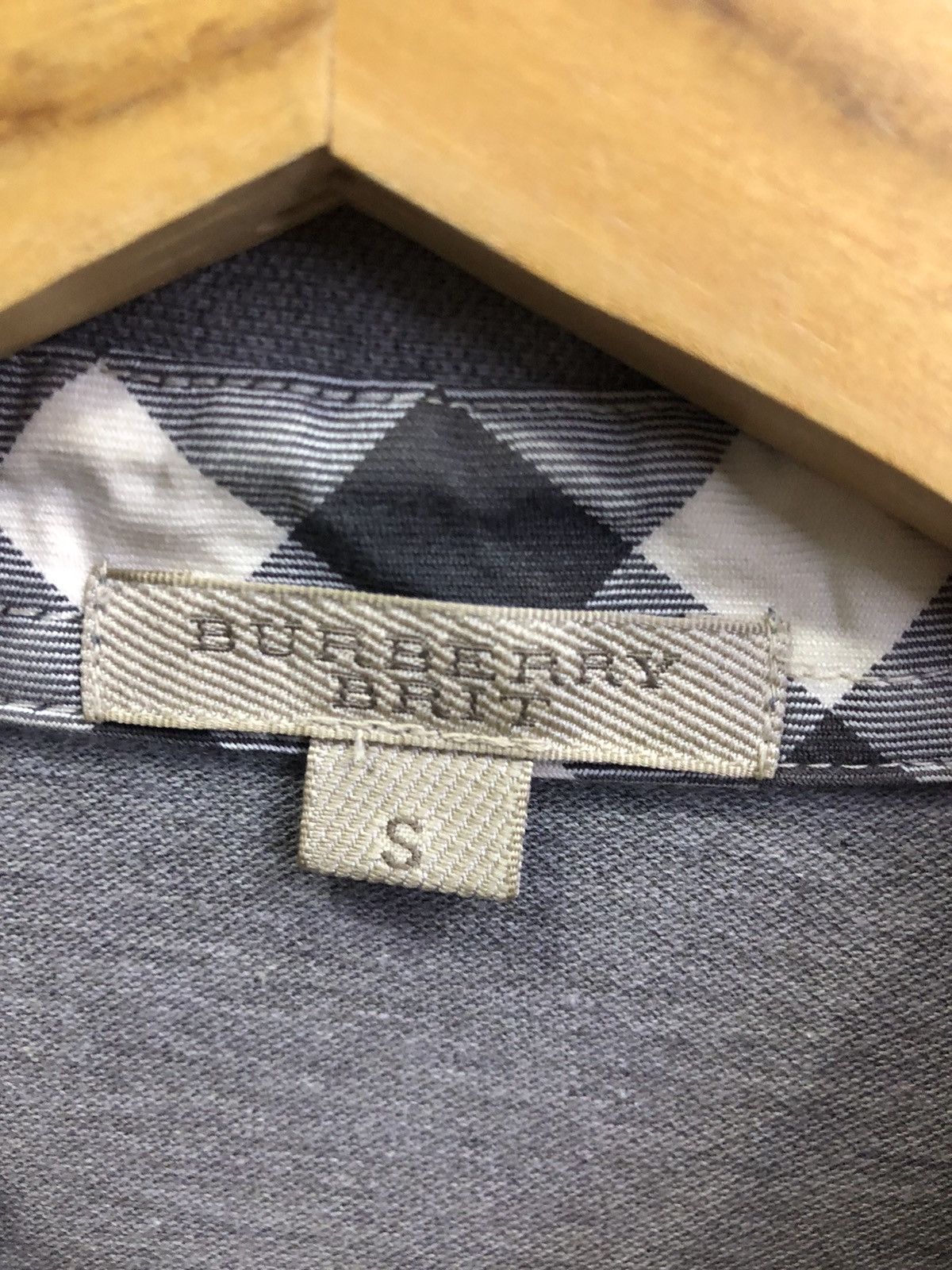 Burberry Burberry Brit Grey Check Trim Polo Shirt Size S Size US S / EU 44-46 / 1 - 7 Thumbnail