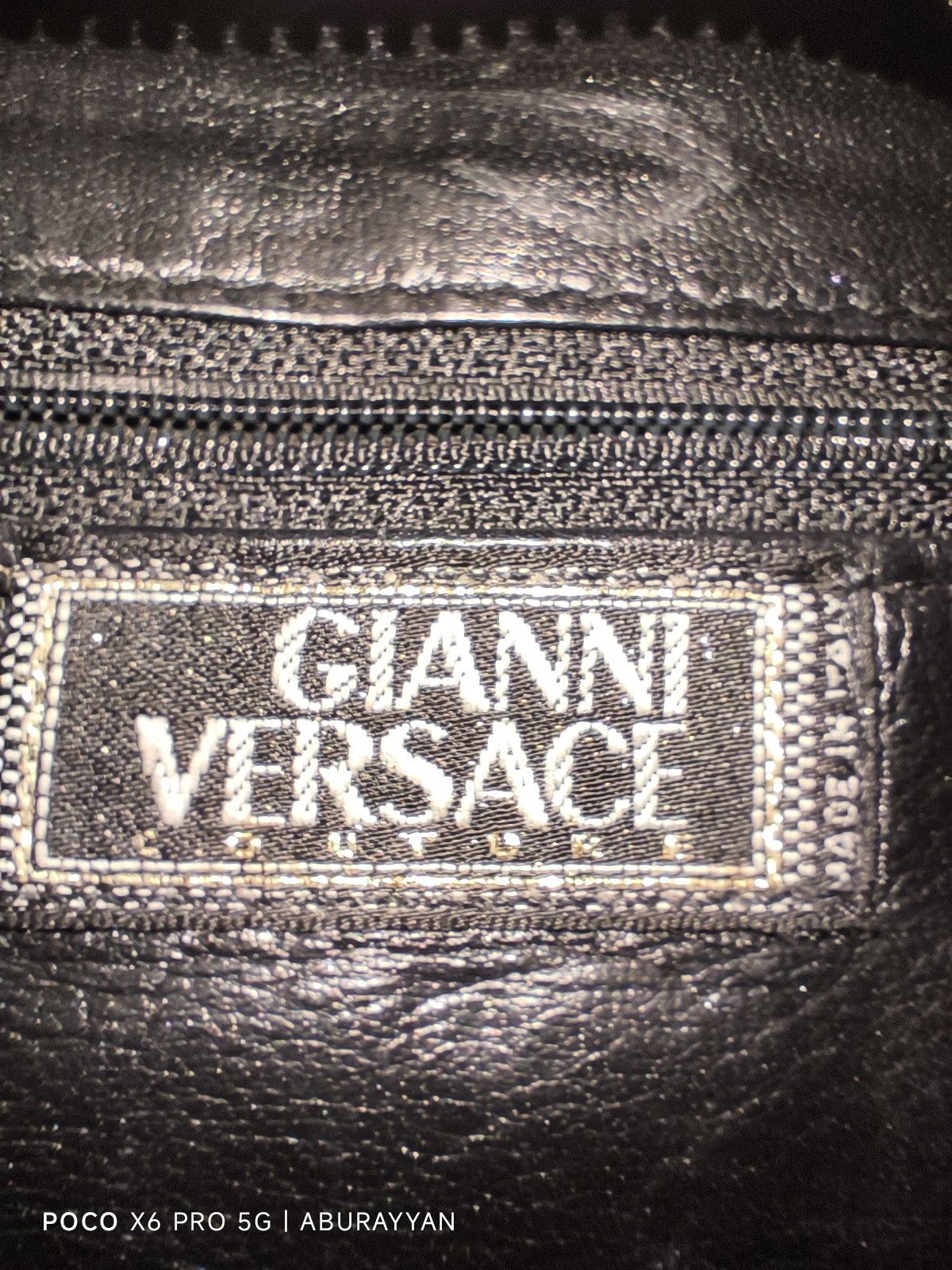 Versace Gianni Versace Medusa Studded Black Leather Chain Crossbody Size ONE SIZE - 10 Thumbnail