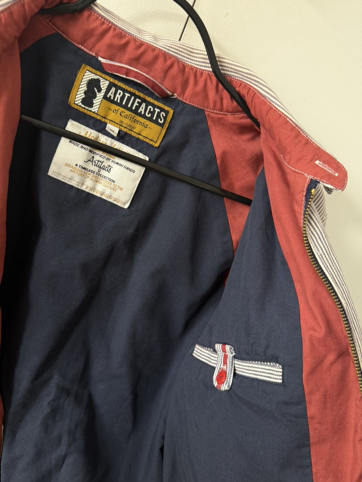 Other Artifacts of California Men's Hickory Stripe Workwear Jacket Size US M / EU 48-50 / 2 - 6 Thumbnail