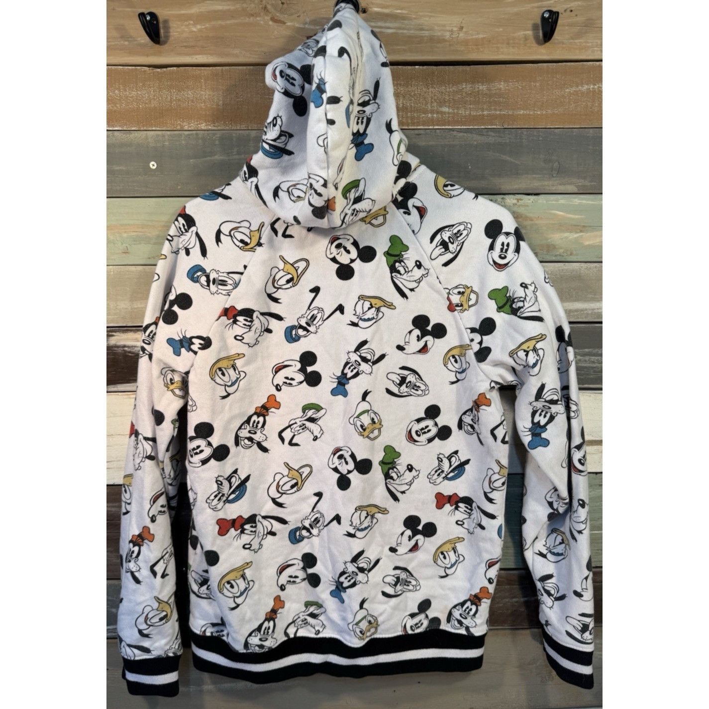 Disney Official Disney Mickey & Friends Full Zip Up Hoodie White Sm Size S / US 4 / IT 40 - 3 Thumbnail
