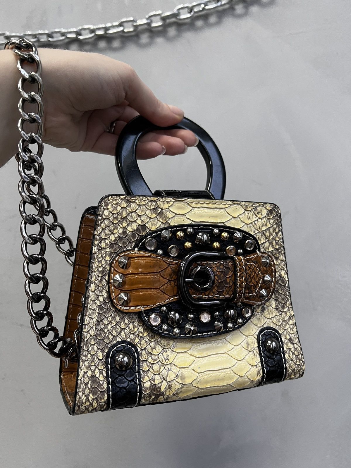 Guess Mini bag crocodile leather chain Guess retro y2k Size ONE SIZE - 2 Thumbnail