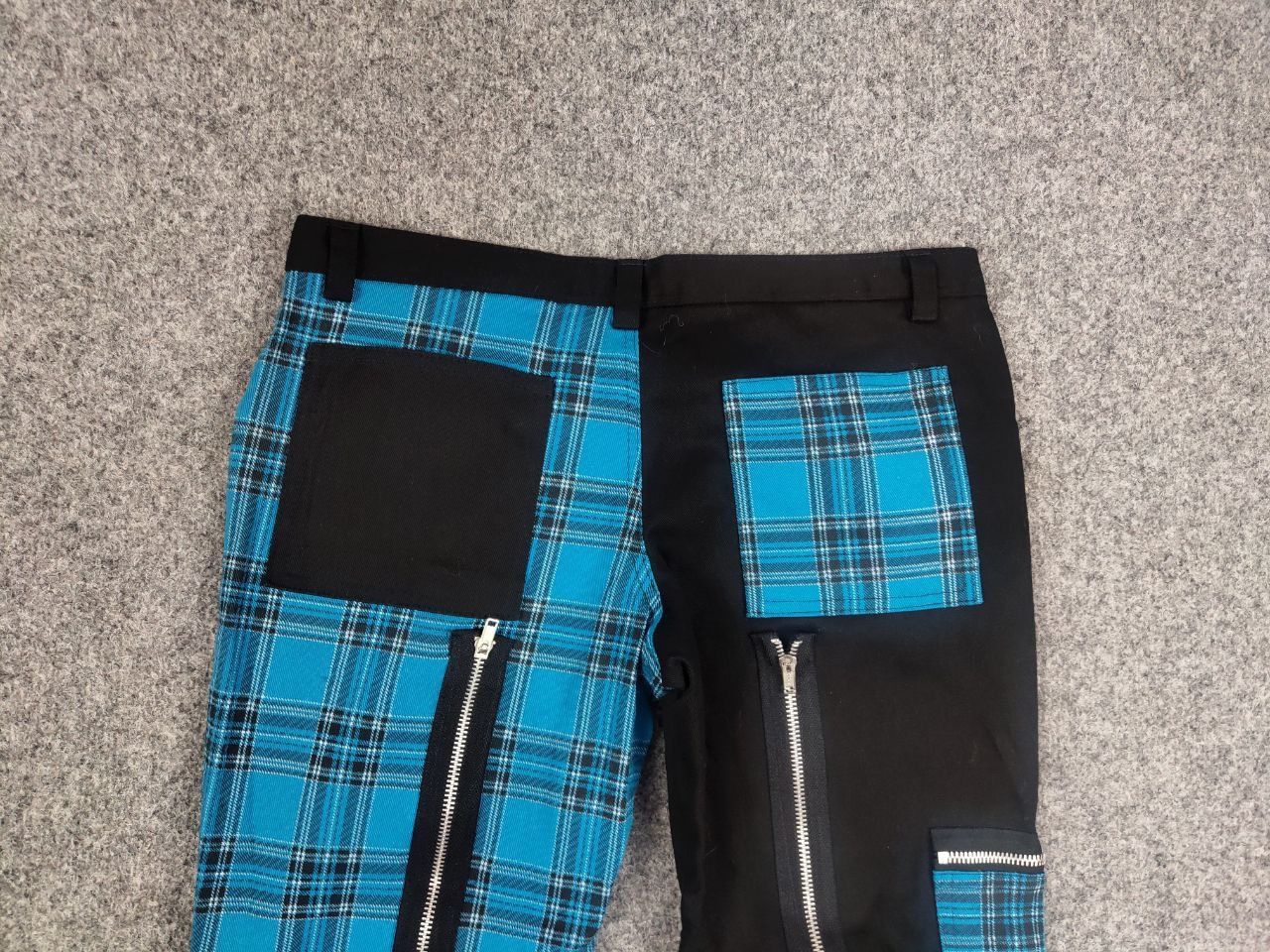 Japanese Brand Nix Gilt Y2K Vintage Avant Garde Gothic Patchwo Zipper Pants Size 32" / US 10 / IT 46 - 10 Thumbnail
